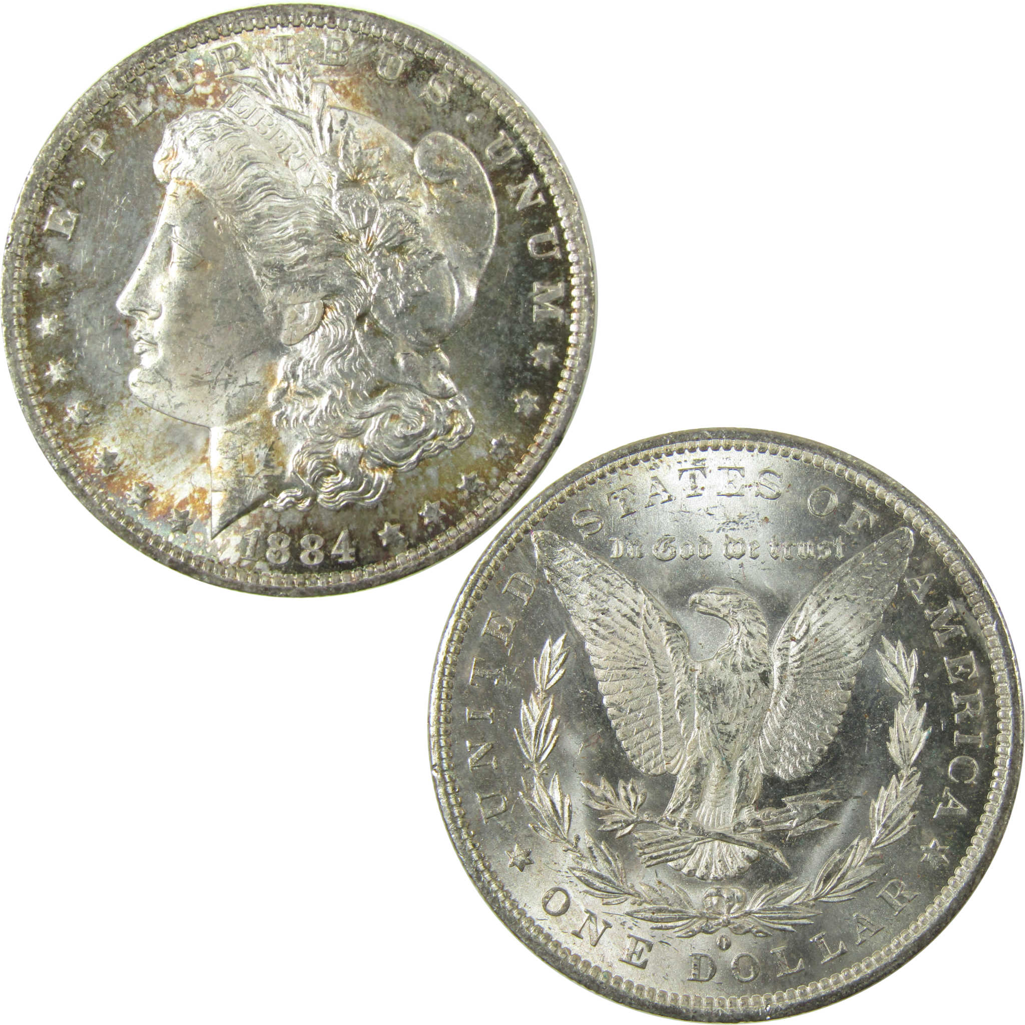 1883-1885 O Morgan $ 3 Piece Set Uncirculated Toned SKU:CP912