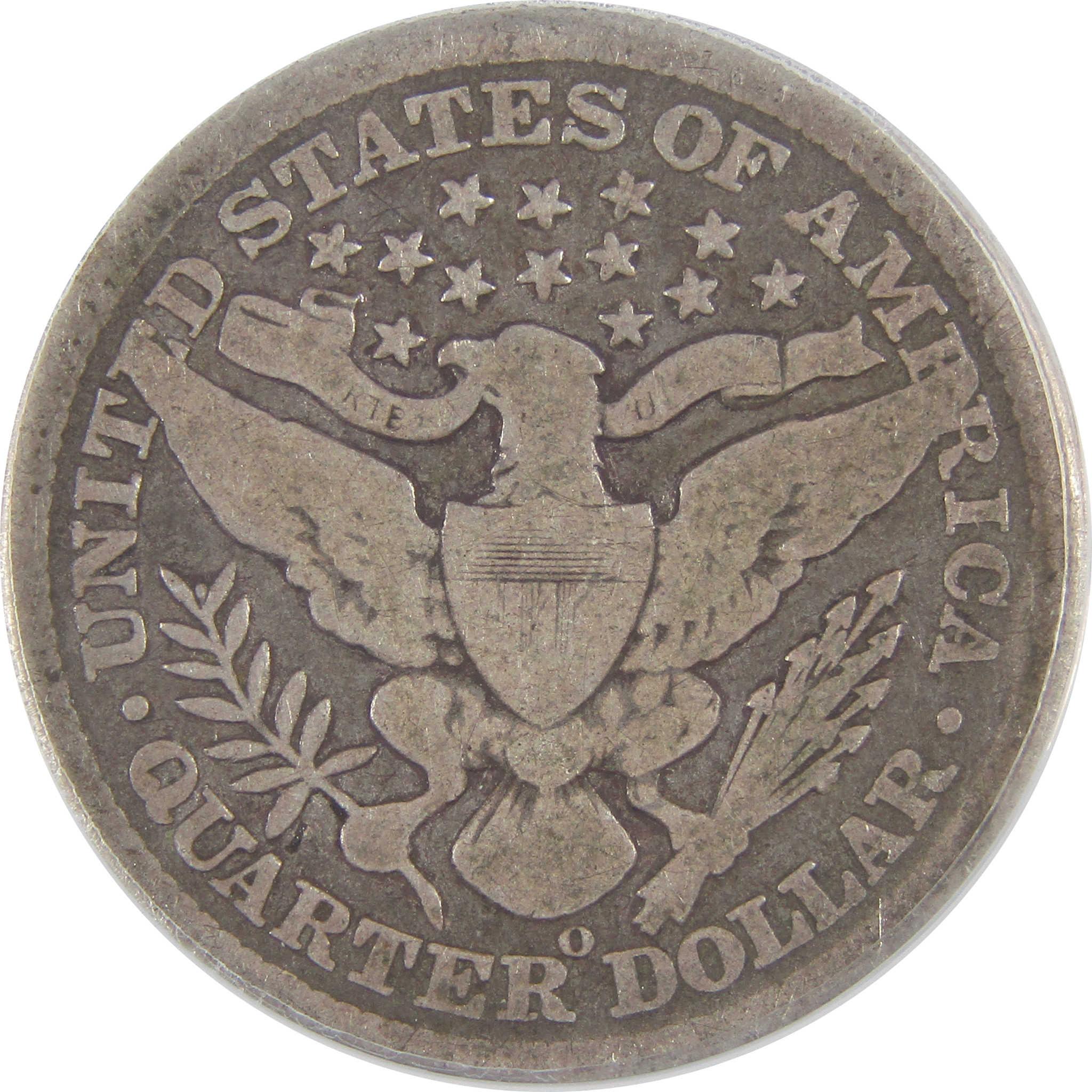 1897 O Barber Quarter G 6 ANACS Silver 25c Coin SKU:I18398