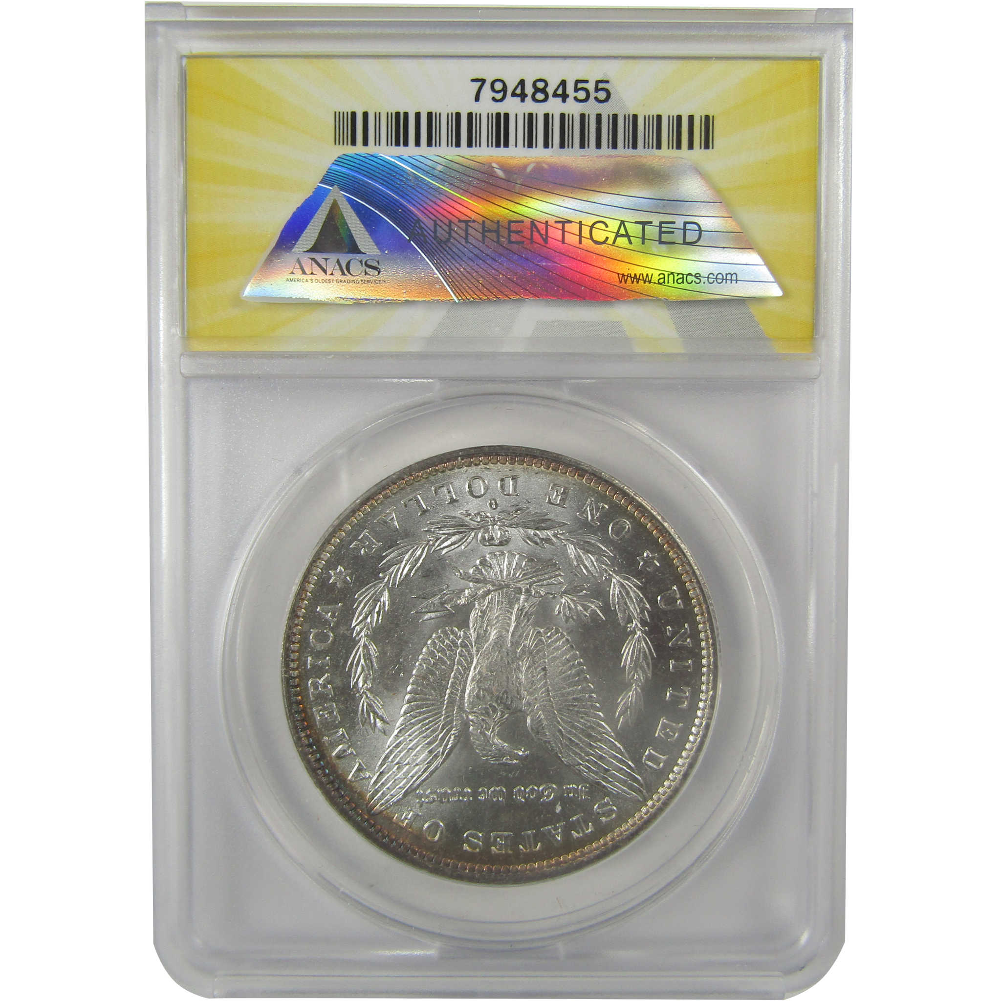 1882 O/S VAM-4 Recessed Top 100 Morgan Dollar MS 62 ANACS SKU:I21949 - Morgan coin - Morgan silver dollar - Morgan silver dollar for sale - Profile Coins & Collectibles