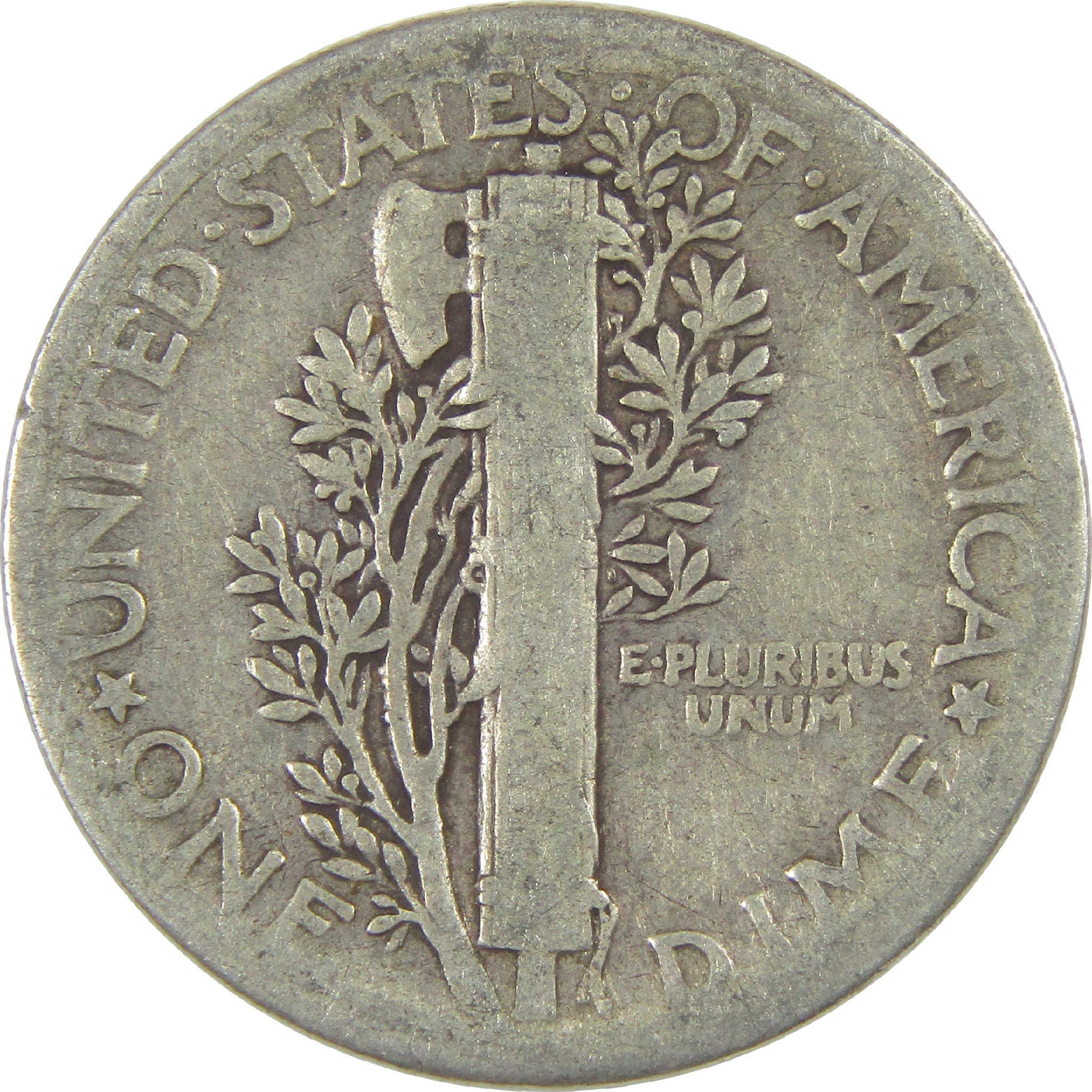 1934 Mercury Dime G Good Silver 10c Coin