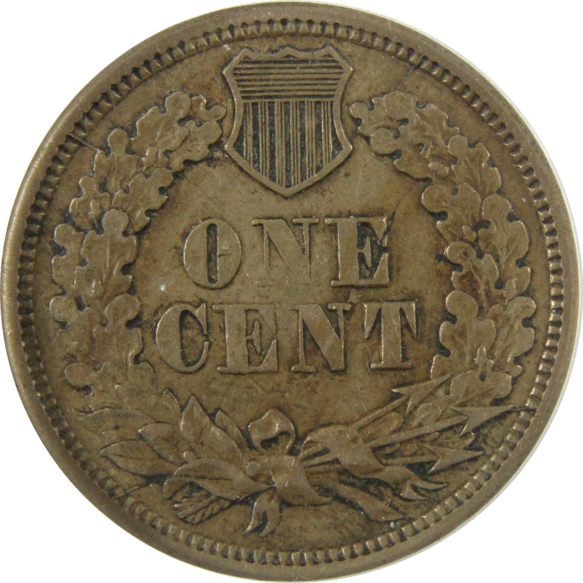 1863 Indian Head Cent AU 50 Details ANACS Penny 1c Coin SKU:I28060
