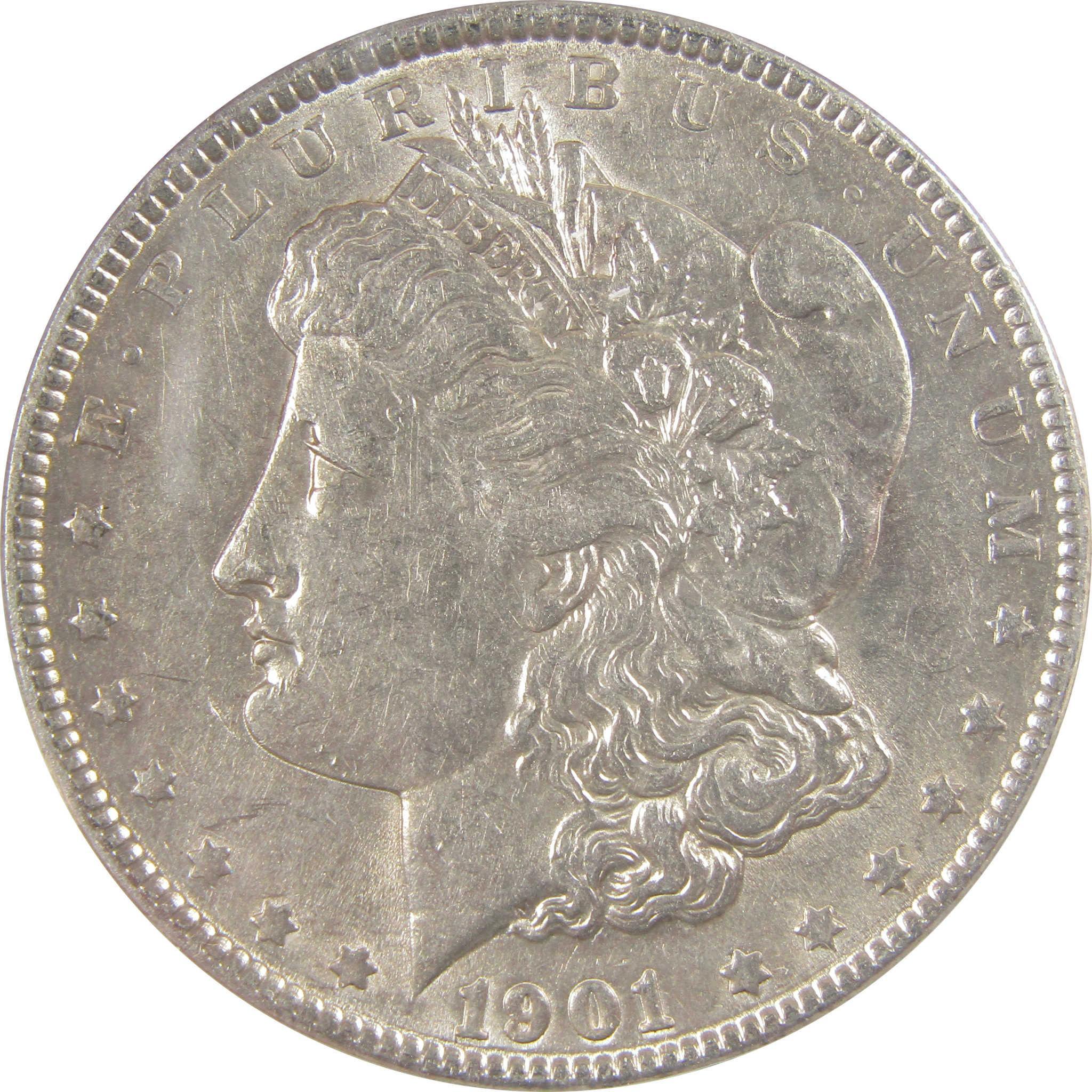1901 Morgan Silver Dollar EF 45 ANACS $1 Coin Collectible SKU:I25660 - Morgan coin - Morgan silver dollar - Morgan silver dollar for sale - Profile Coins & Collectibles