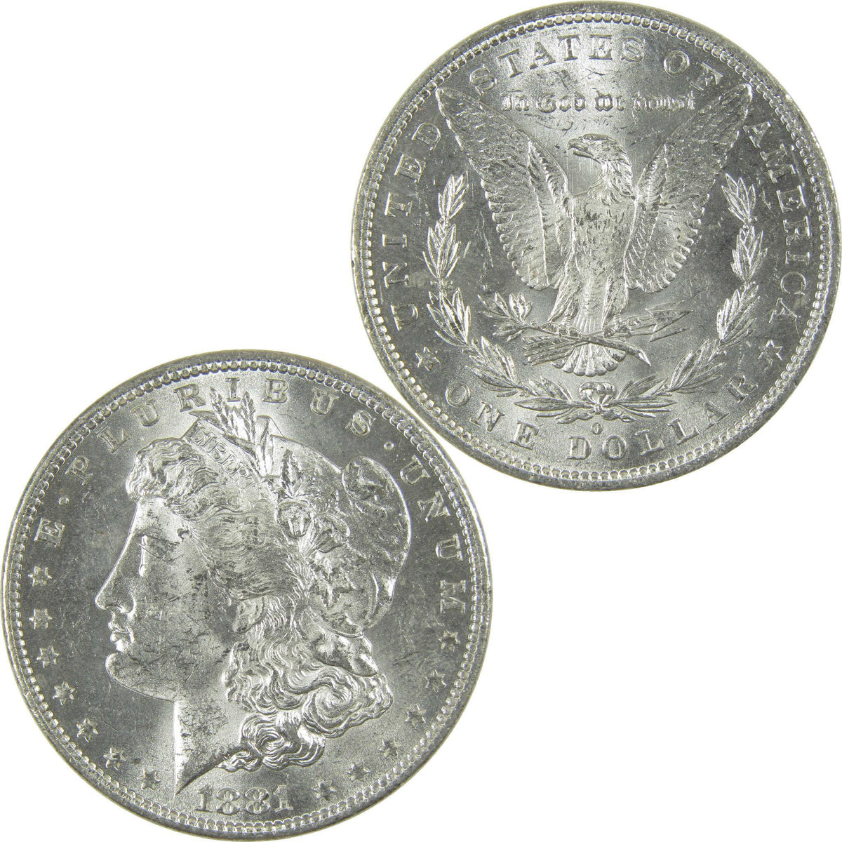 1881 O Morgan Silver Dollar CH AU Choice About Uncirculated $1 Coin - Morgan coin - Morgan silver dollar - Morgan silver dollar for sale - Profile Coins & Collectibles