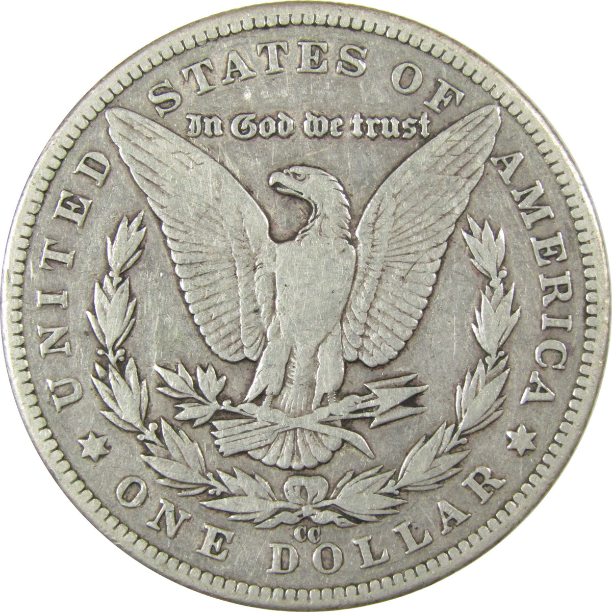 1883 CC Morgan Silver Dollar F Fine $1 Coin Collectible SKU:CP1577 - Morgan coin - Morgan silver dollar - Morgan silver dollar for sale - Profile Coins & Collectibles