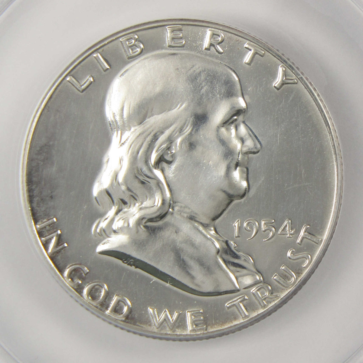 1954 Franklin Silver Half Dollar PF 62 ANACS Proof 50c Coin SKU:I28759