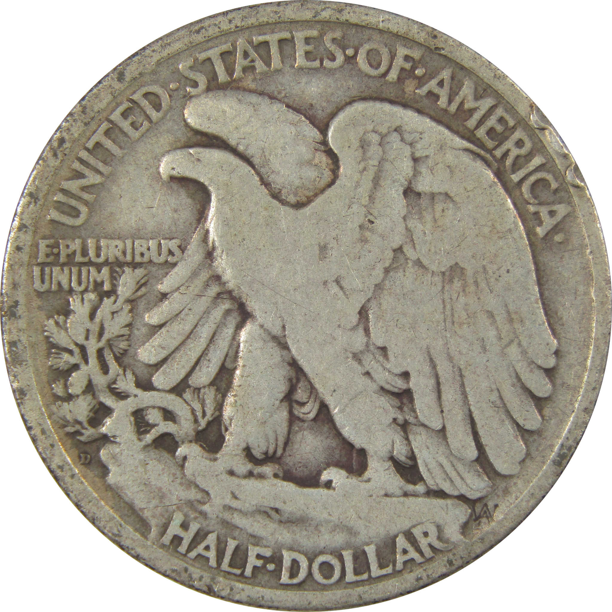 1920 D Liberty Walking Silver Half Dollar VG Very Good Coin SKU:I24155