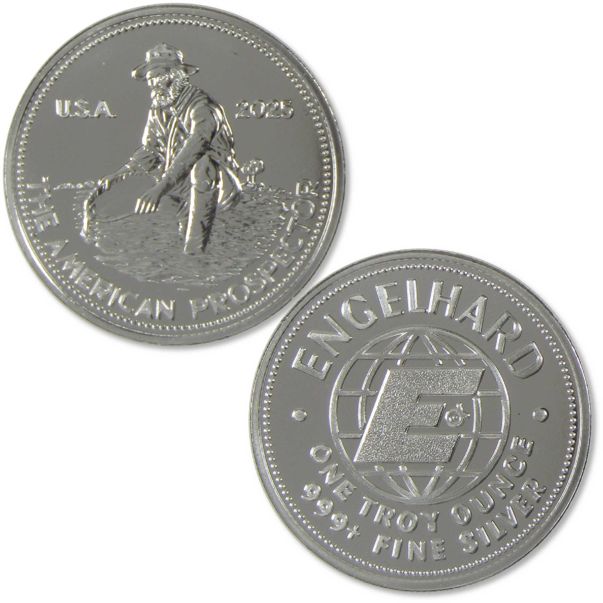 2025 Engelhard American Prospector 1 oz .999 Silver Round SKU:OPC229