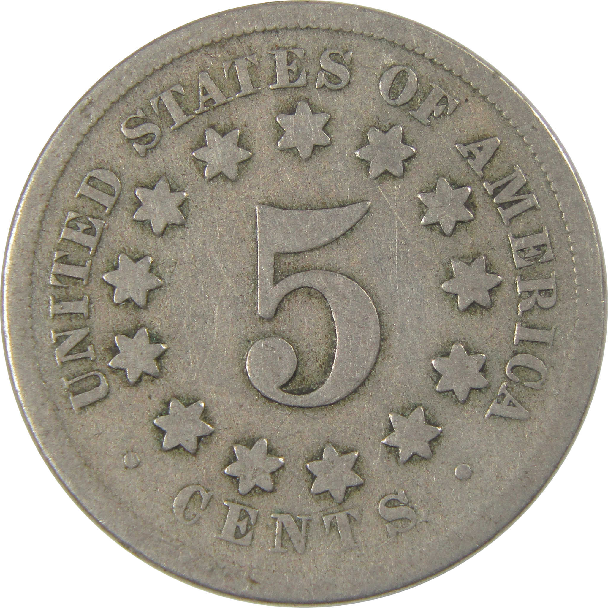 1868 Shield Nickel G Good 5c Coin SKU:I23830