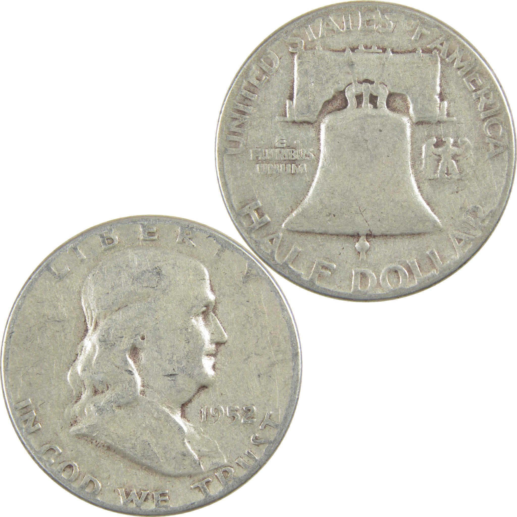 1952 Franklin Half Dollar G Good Silver 50c Coin