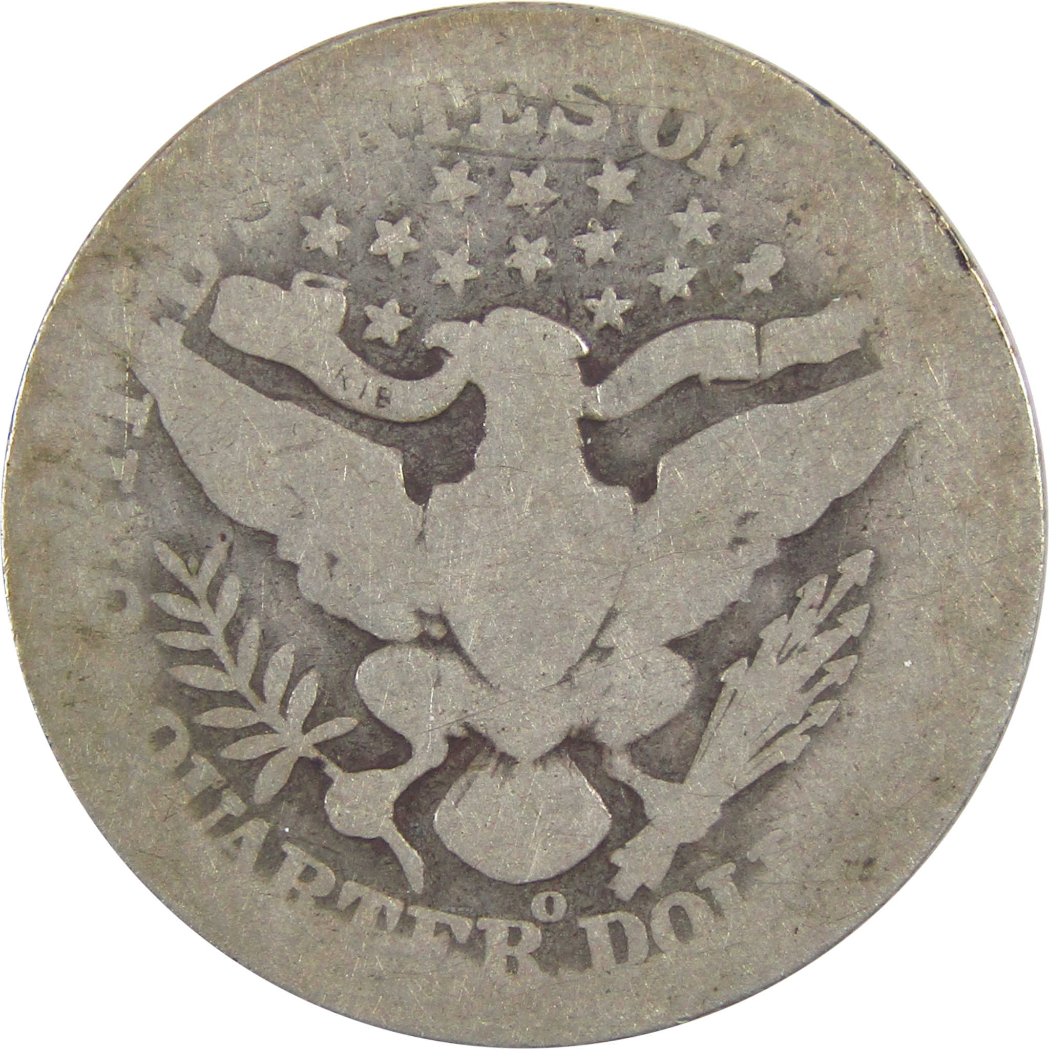 1901 O Barber Quarter AG About Good Silver 25c Coin SKU:I18133