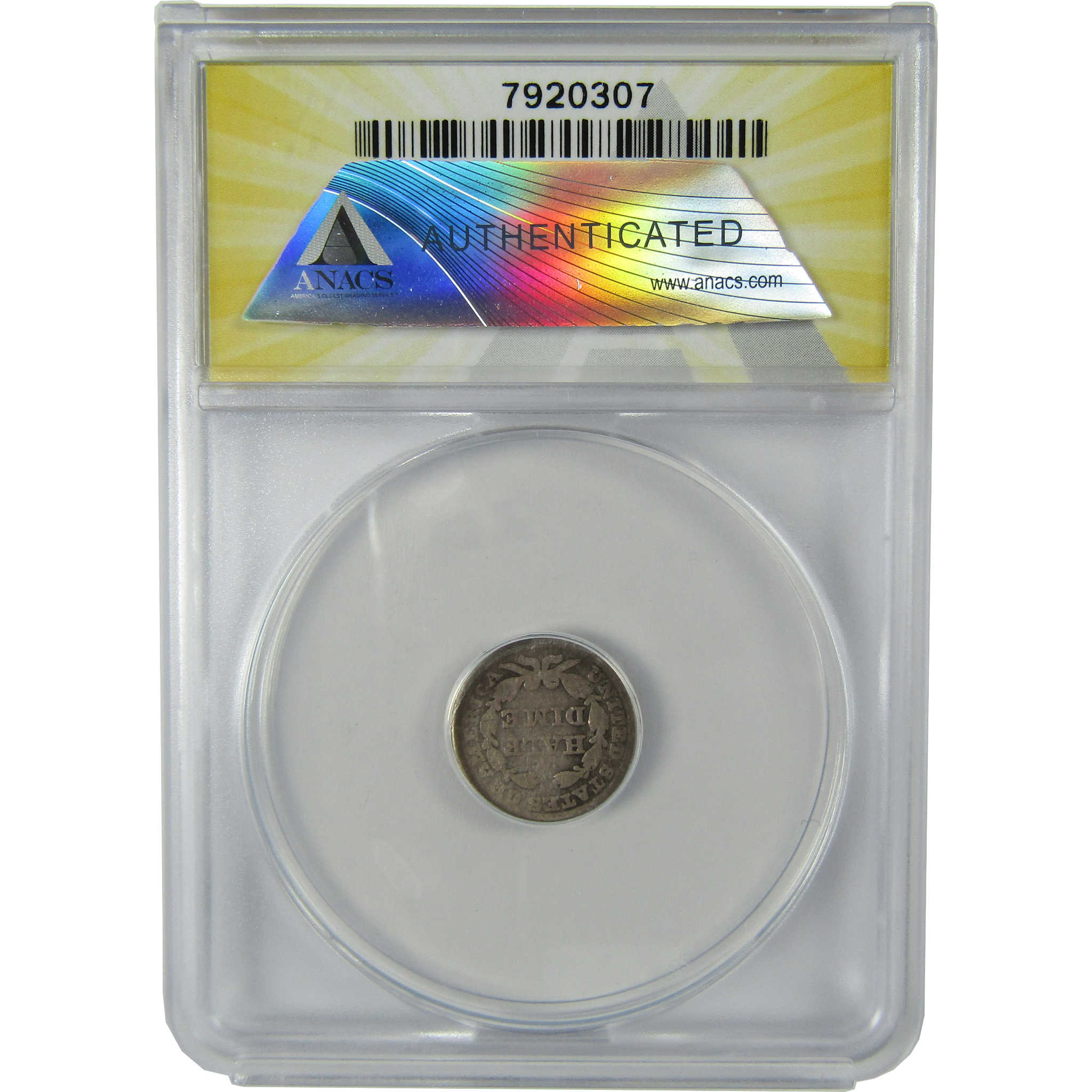1847 Seated Liberty Silver Half Dime G 4 Details ANACS SKU:CP192