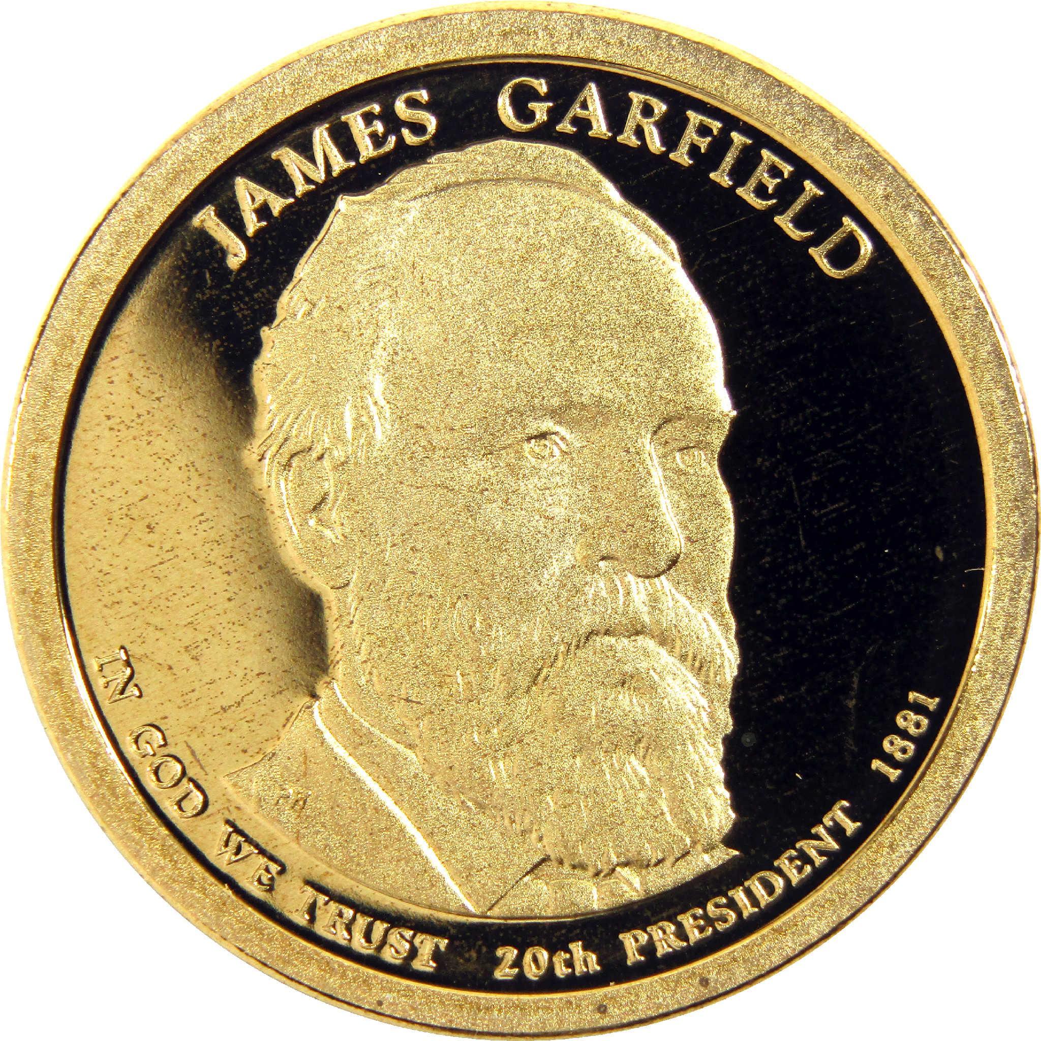 2011 S James A Garfield Presidential Dollar Choice Proof $1 Coin