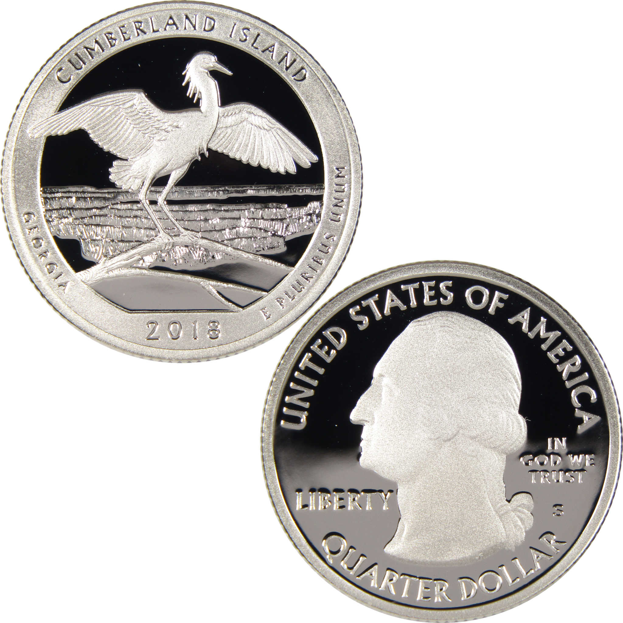 2018 S Cumberland Island National Seashore Quarter Silver Proof 25c
