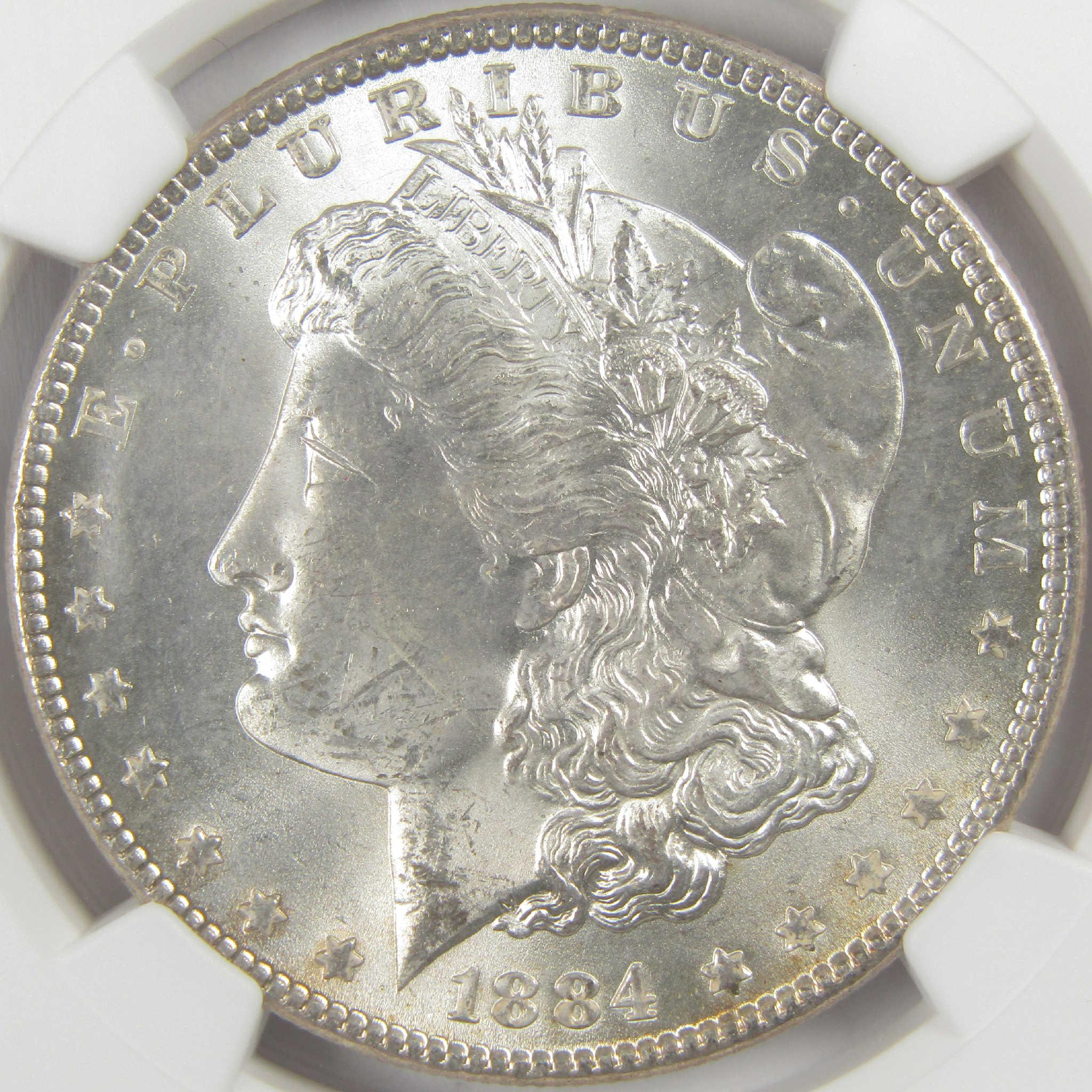 1884 Morgan Dollar MS 63 NGC Silver Uncirculated $1 Coin - Morgan coin - Morgan silver dollar - Morgan silver dollar for sale - Profile Coins & Collectibles