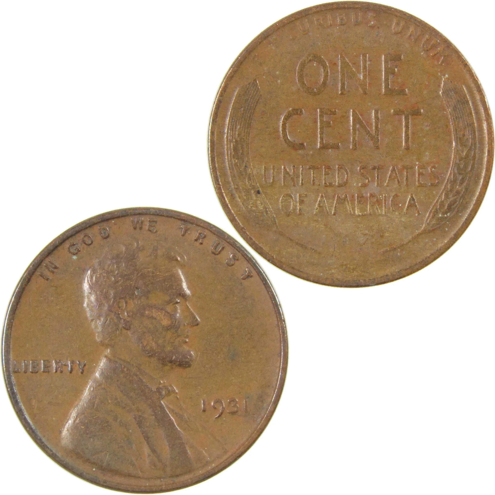 1931 Lincoln Wheat Cent VF Very Fine Penny 1c Coin SKU:I27293