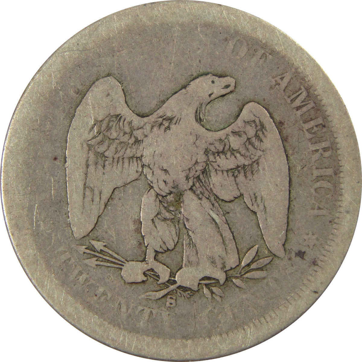 1875 S Seated Liberty Silver Twenty Cent Piece G Good Coin SKU:CP1714