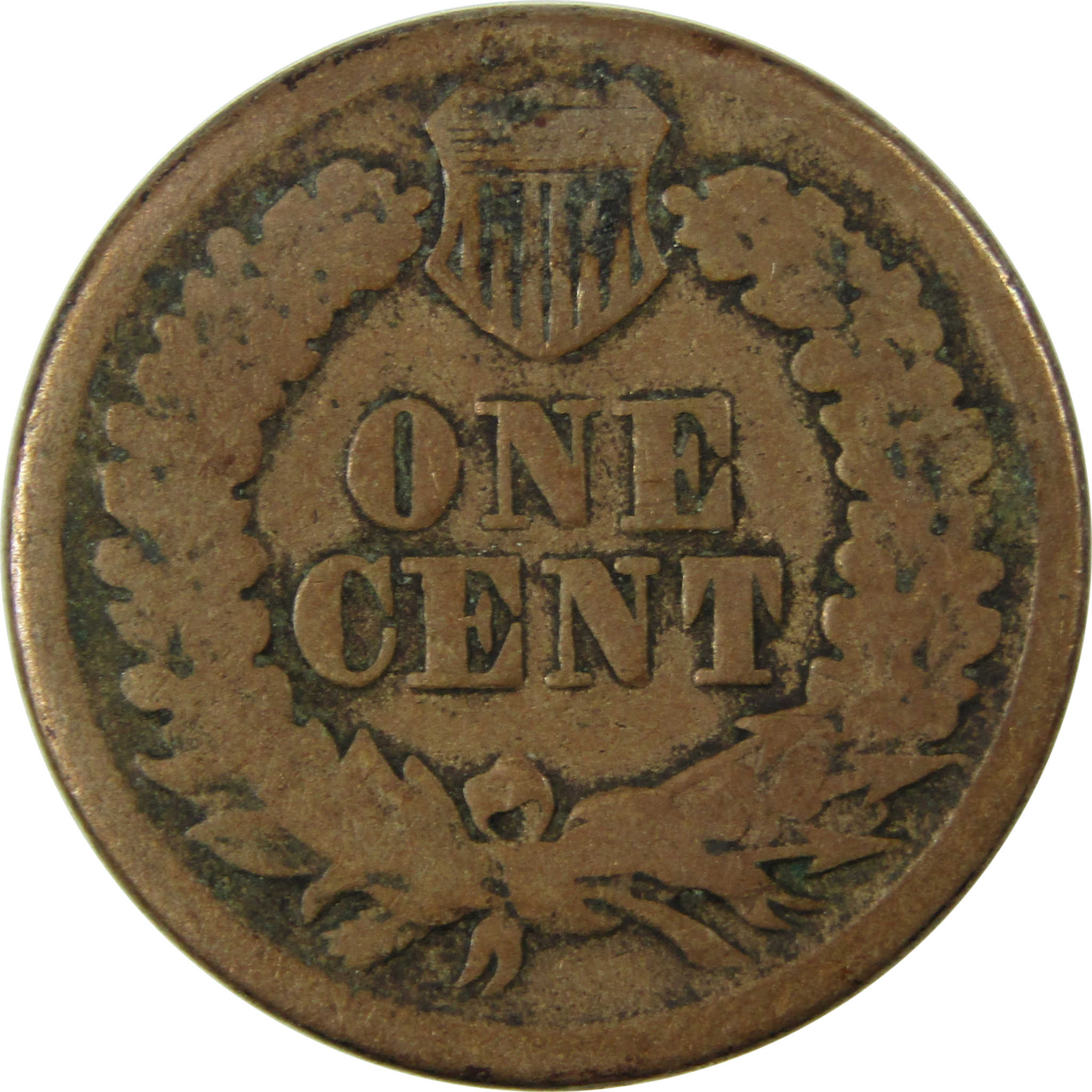 1860 Indian Head Cent G Good Details Penny 1c Coin SKU:CP1320