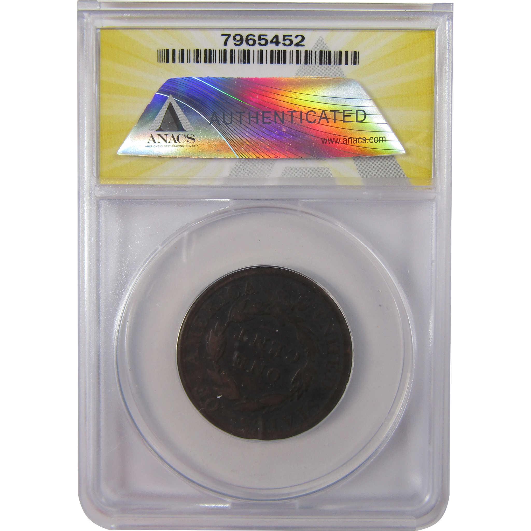 1812 Classic Head Copper Large Cent G 4 Details ANACS Penny SKU:I25550