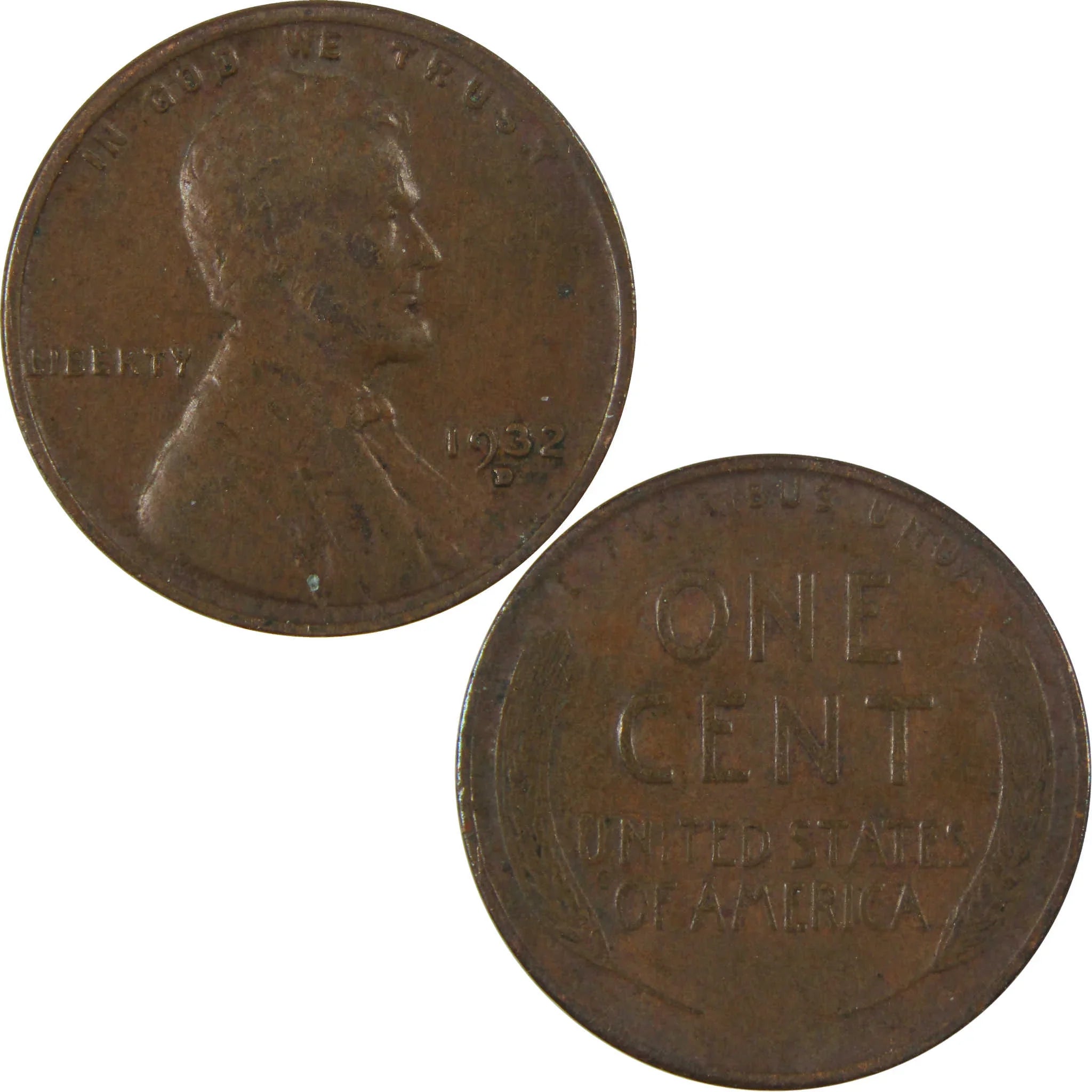 1932 D Lincoln Wheat Cent VF Very Fine Penny 1c Coin SKU:I26808