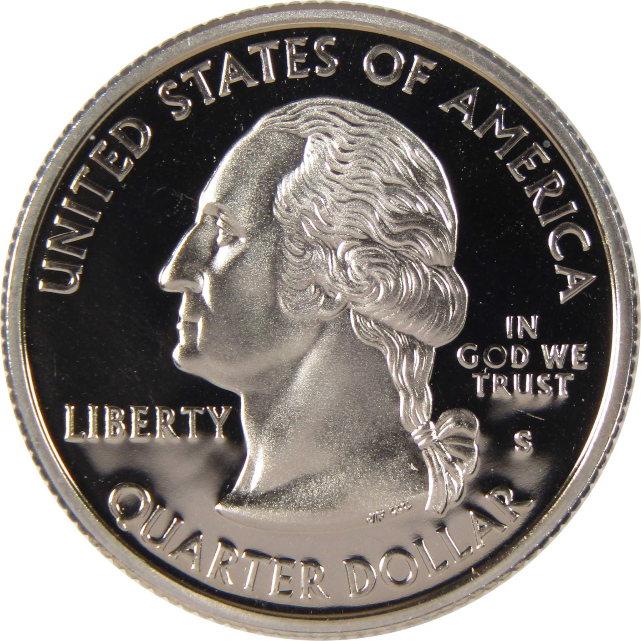 Proof Washington quarter dollar coin, United States of America collectible currency