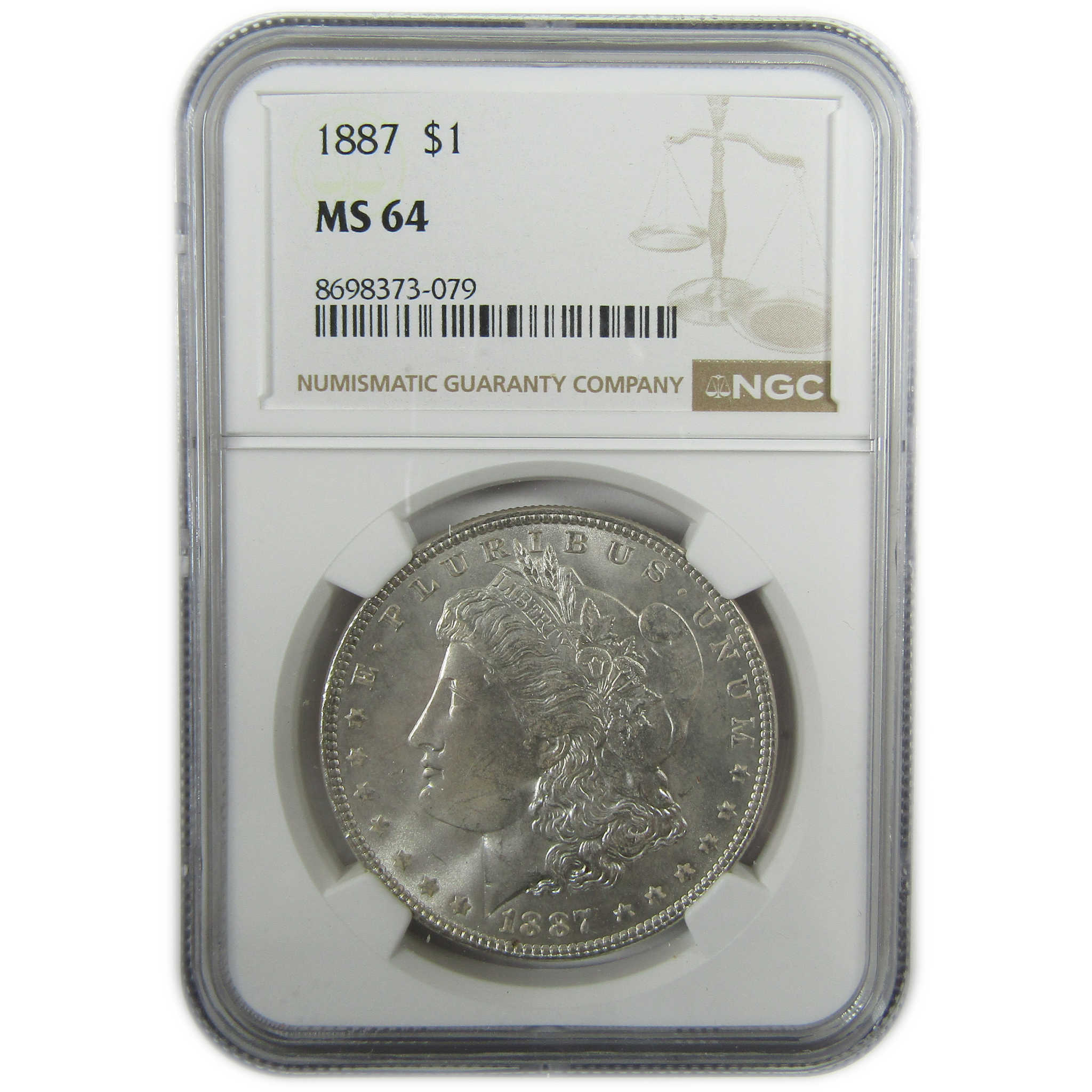 1887 Morgan Silver Dollar MS 64 NGC Uncirculated $1 Coin SKU:I27912 - Morgan coin - Morgan silver dollar - Morgan silver dollar for sale - Profile Coins & Collectibles