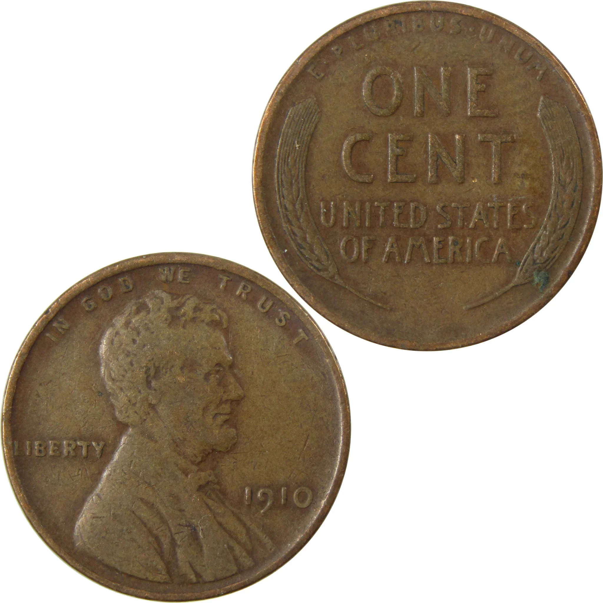1910 Lincoln Wheat Cent VF Very Fine Penny 1c Coin SKU:I26820