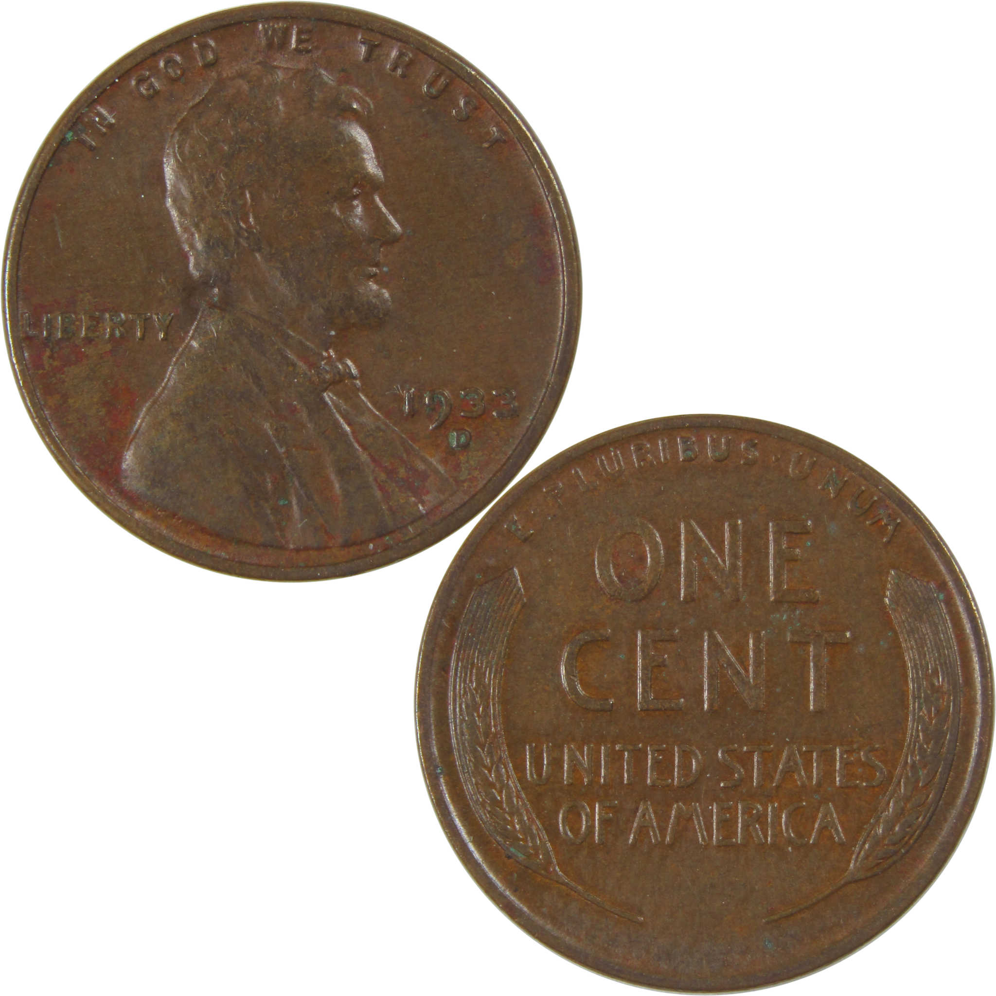 1933 D Lincoln Wheat Cent XF EF Extremely Fine Penny SKU:I23746