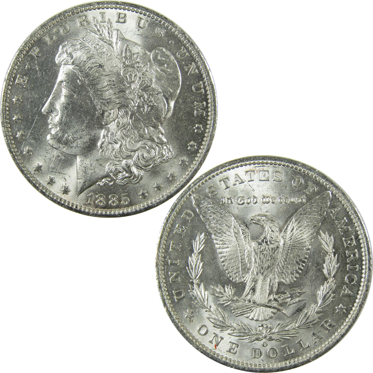 1885 O Morgan Silver Dollar Uncirculated Mint State $1 Coin SKU:I27067 - Morgan coin - Morgan silver dollar - Morgan silver dollar for sale - Profile Coins & Collectibles