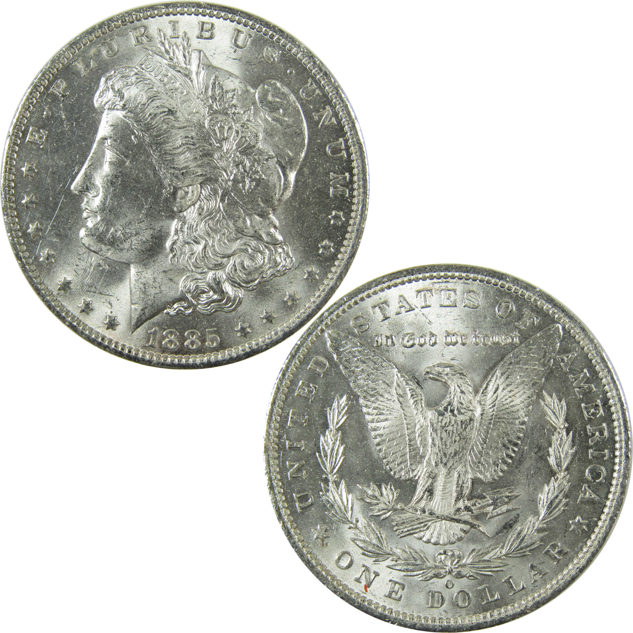 1885 O Morgan Silver Dollar Uncirculated Mint State $1 Coin SKU:I27067