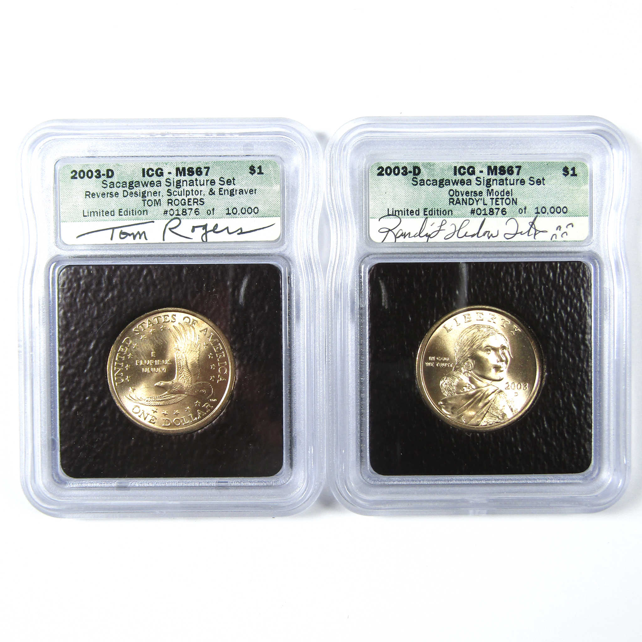 2003 Sacagawea Signature 6 Piece Dollar Set ICG SKU:CPC6598