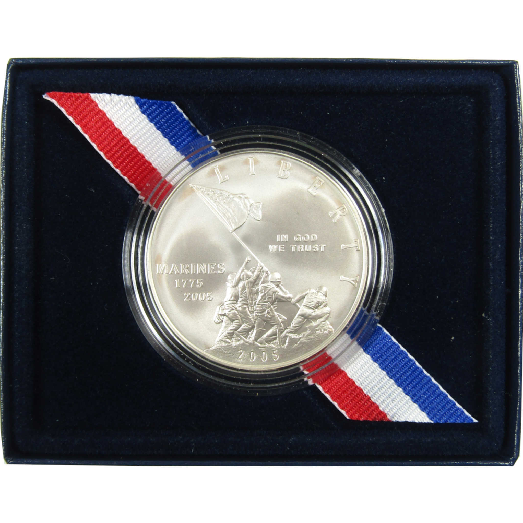 2005 P Marine Corps Commemorative Silver Dollar Uncirculated SKU:CP311