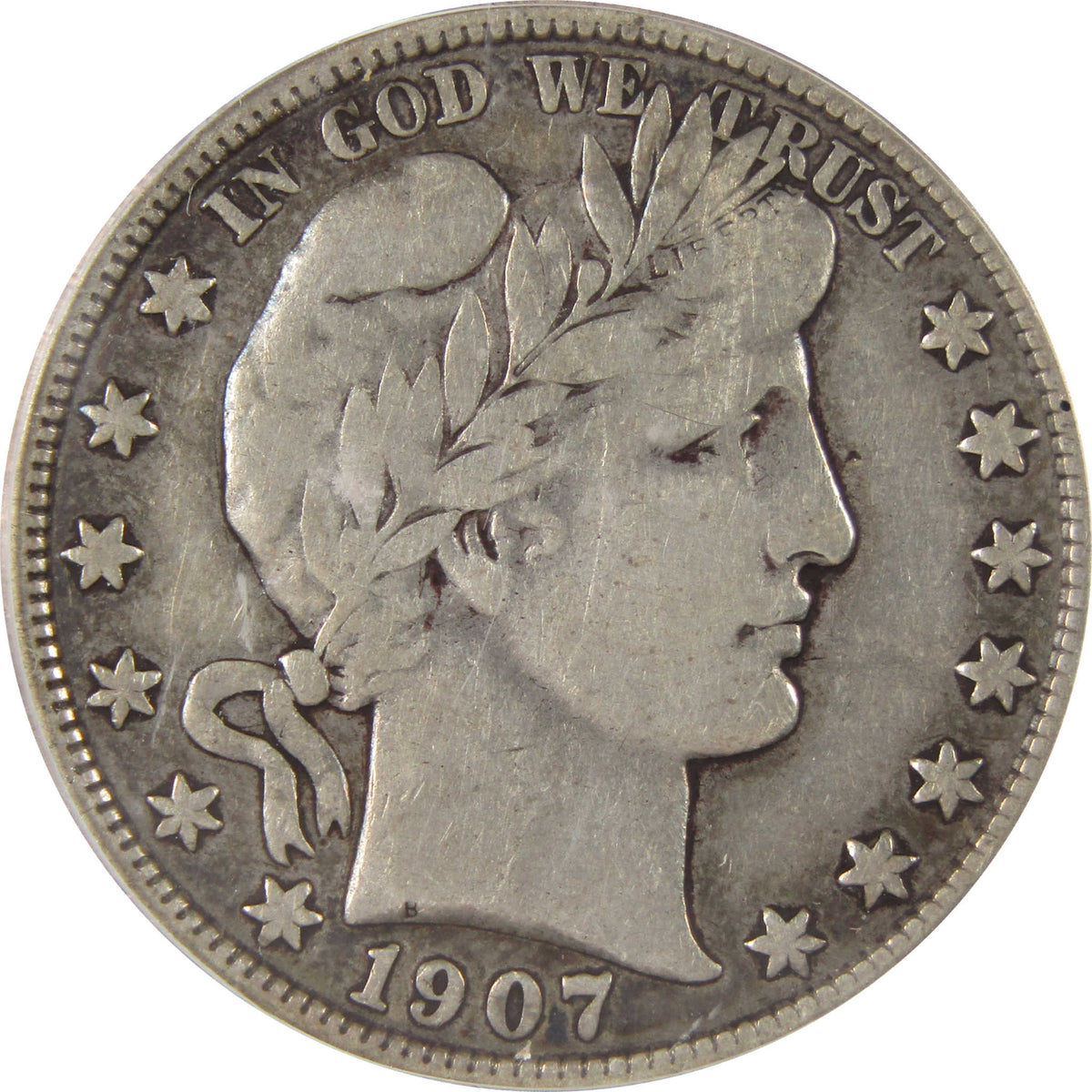 1907 O Barber Silver Half Dollar VG 10 ICG 50c Coin SKU:I29169