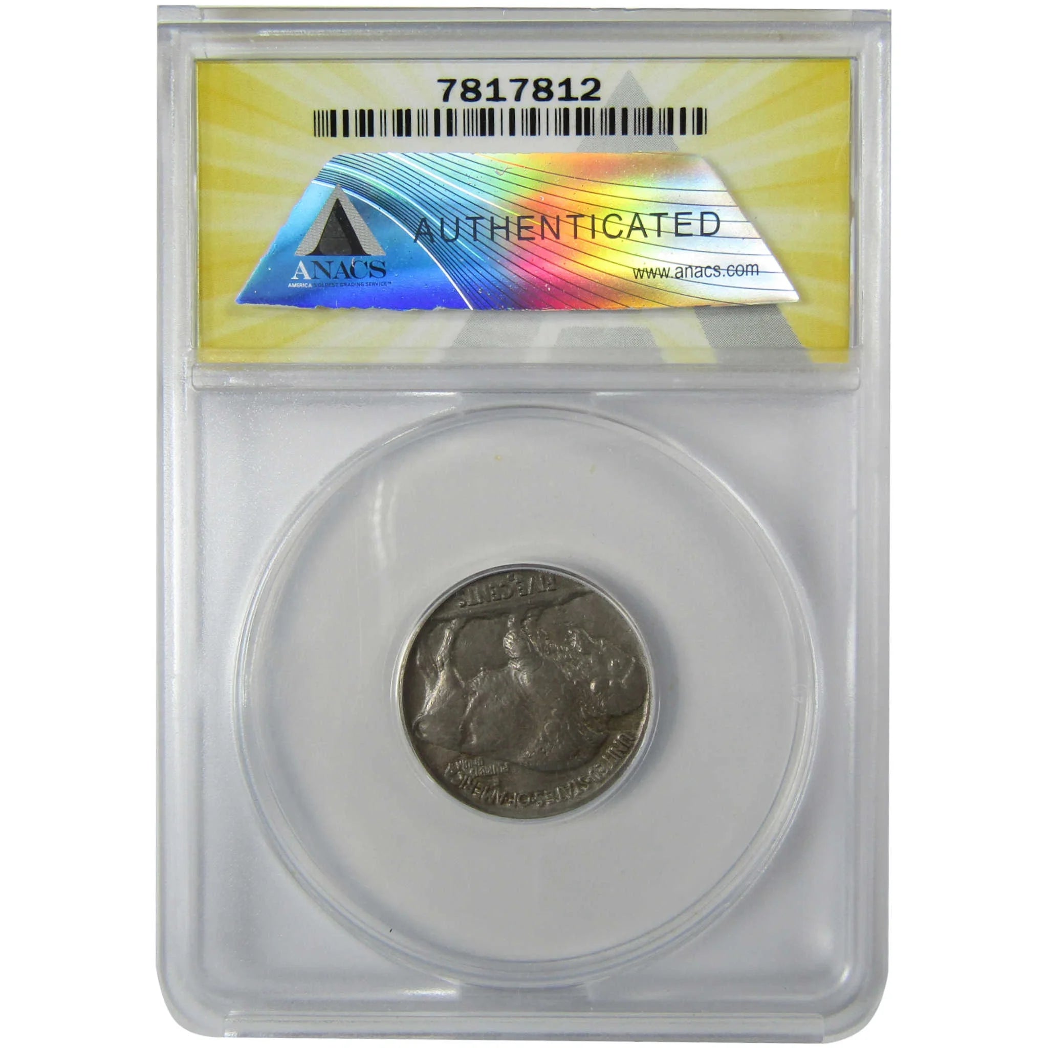 1916 D Indian Head Buffalo Nickel VF 35 ANACS 5c Coin SKU:CP777