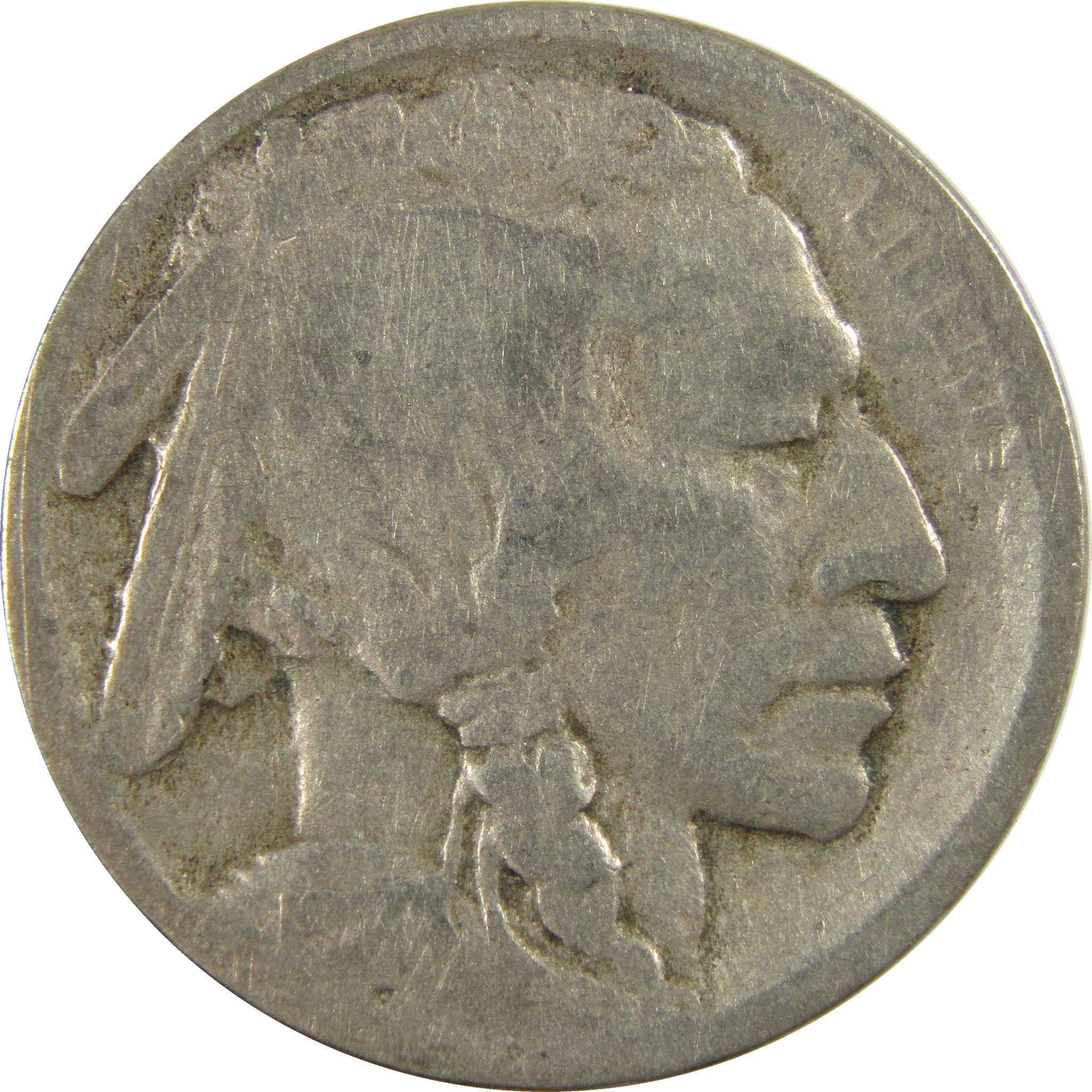 1914 S Indian Head Buffalo Nickel G Good Details 5c Coin SKU:I28225