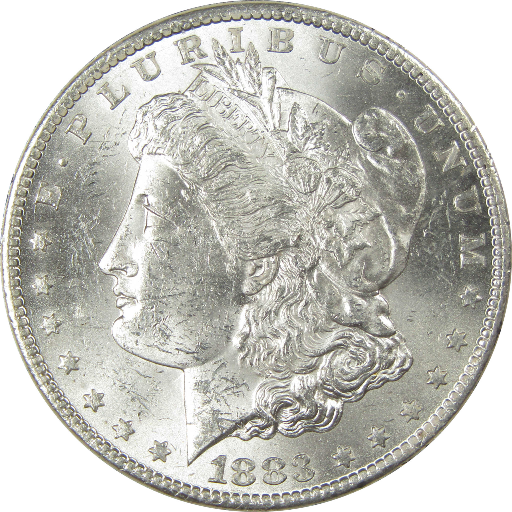 1883 CC Morgan Dollar Uncirculated Silver $1 Coin SKU:I21067 - Morgan coin - Morgan silver dollar - Morgan silver dollar for sale - Profile Coins & Collectibles