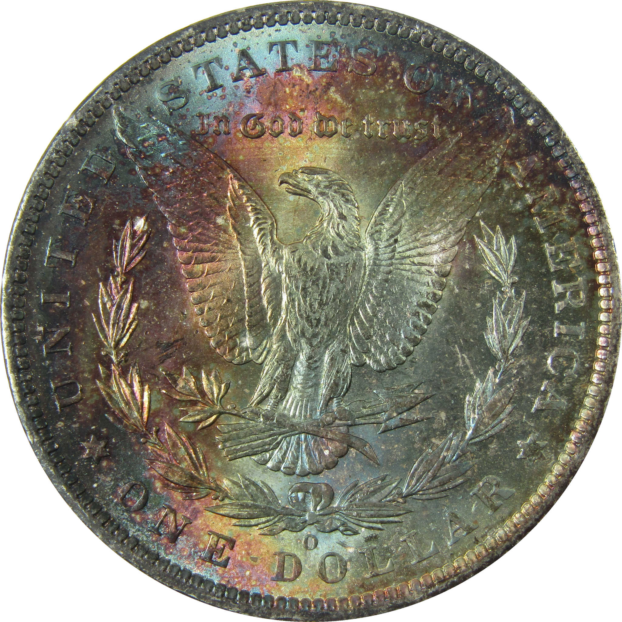 1885 O Morgan Silver Dollar Uncirculated Mint State Toned SKU:CP1640