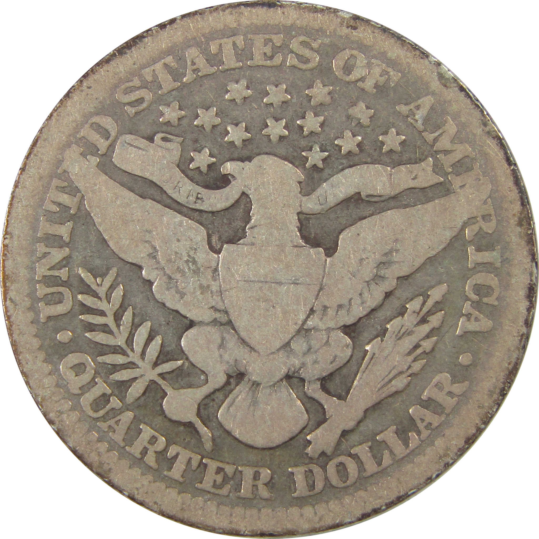 1905 Barber Quarter G Good Details Silver 25c Coin SKU:I21807