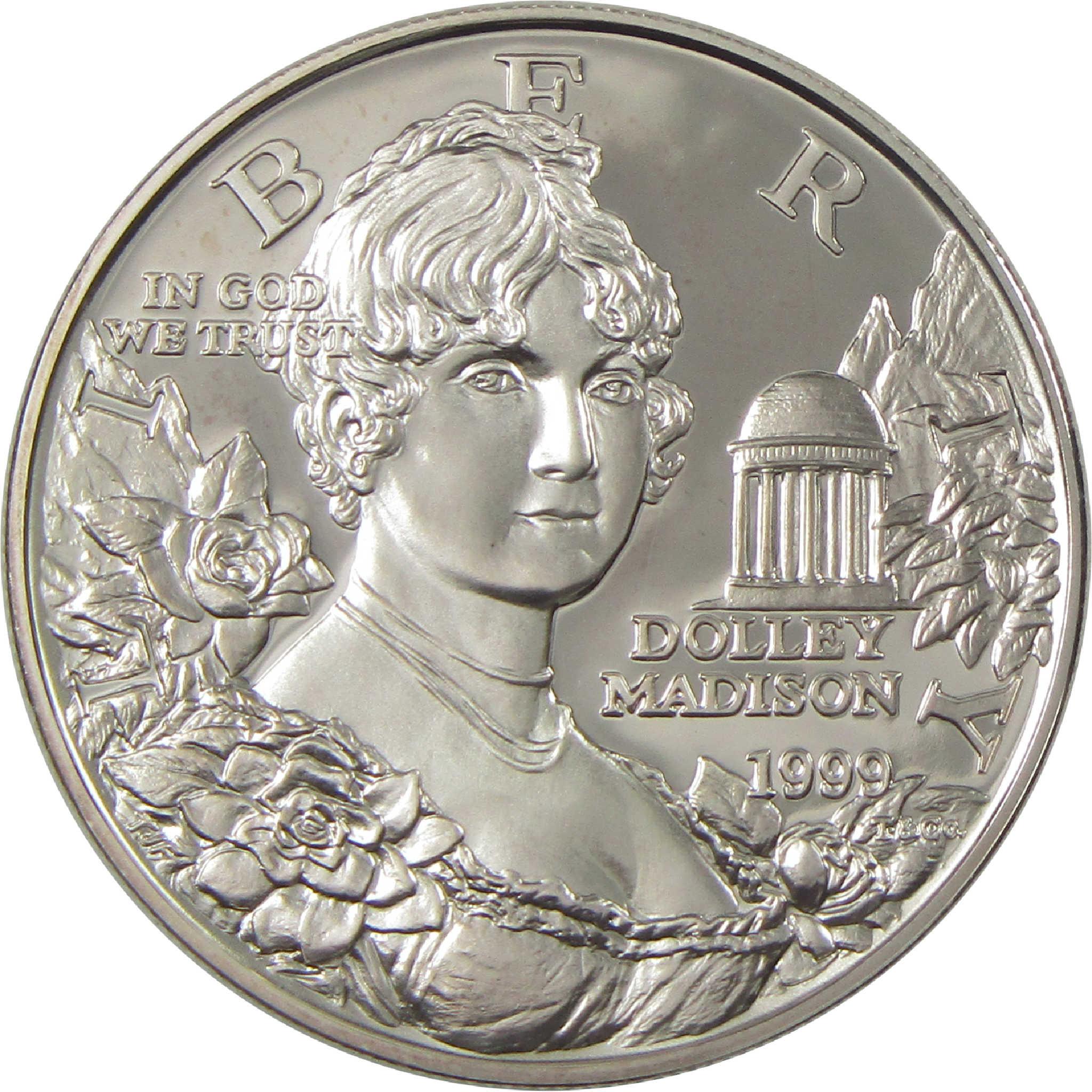 1999 P Dolley Madison Commemorative Silver Dollar Proof $1 Coin