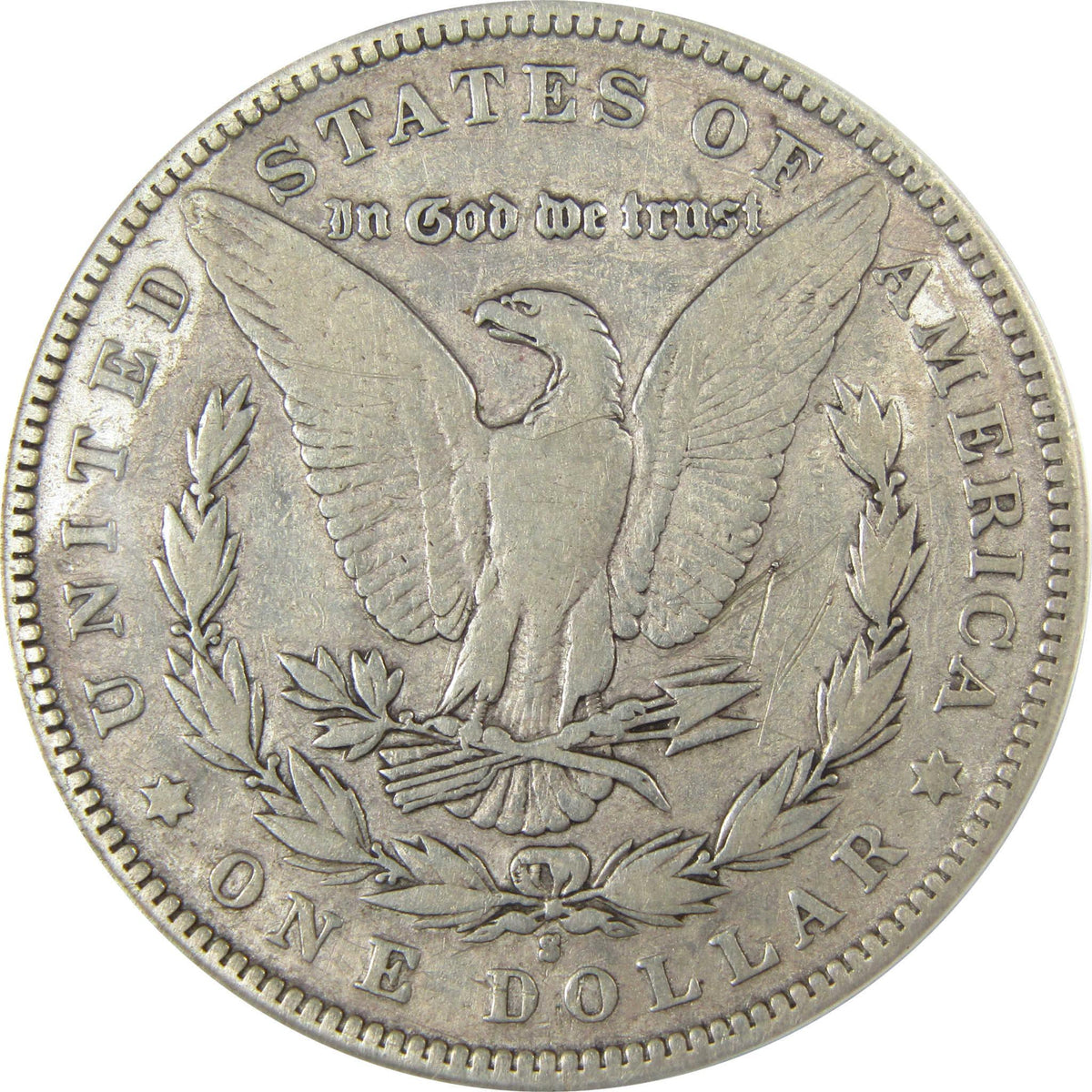 1892 S Morgan Silver Dollar F 12 Details ANACS $1 CoinSKU:CP862 - Morgan coin - Morgan silver dollar - Morgan silver dollar for sale - Profile Coins & Collectibles