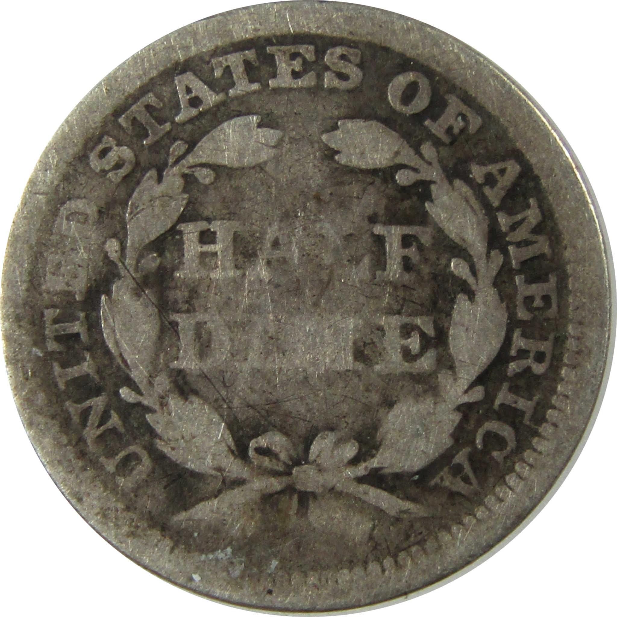 1856 Seated Liberty Silver Half Dime G Good 5c Coin SKU:I25385