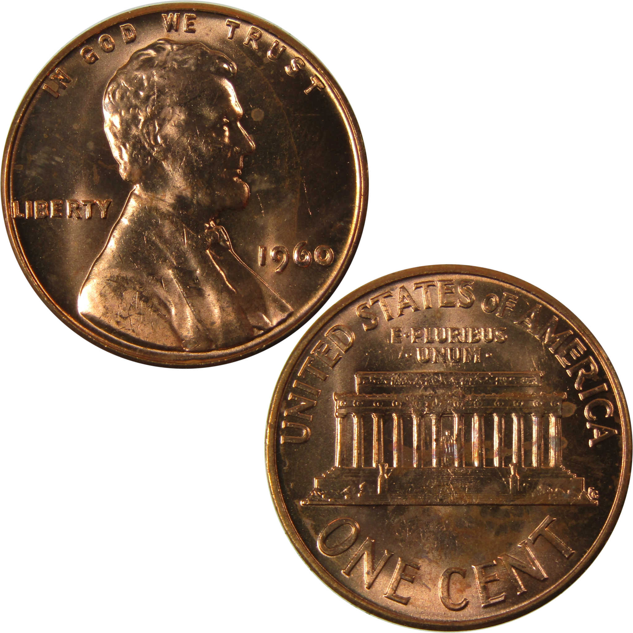 1960 Small Date Lincoln Memorial 1c Uncirculated Mint State SKU:I26567