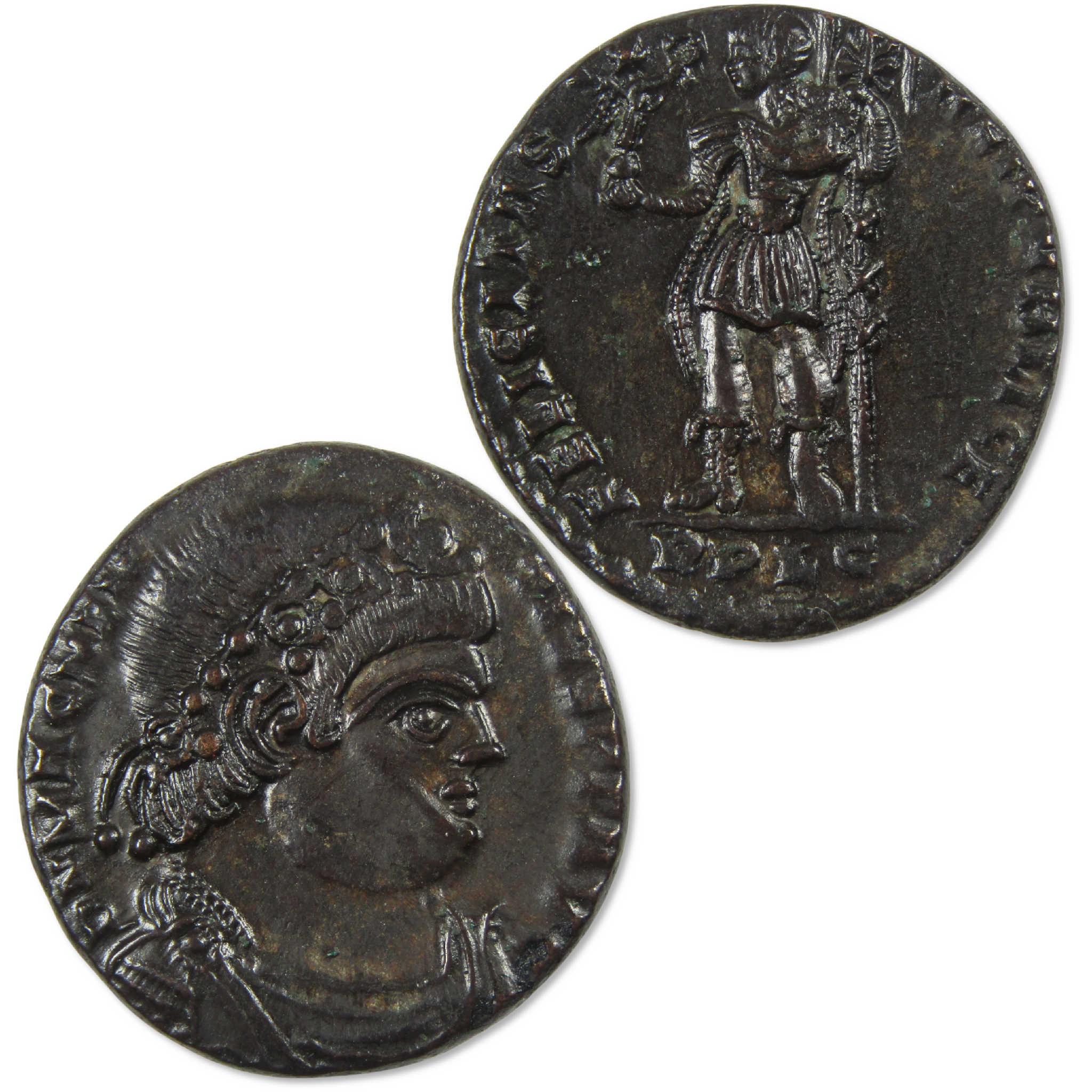 350-353 AD Magnentius Roman Empire Centenionalis Lyons Diadem NMS
