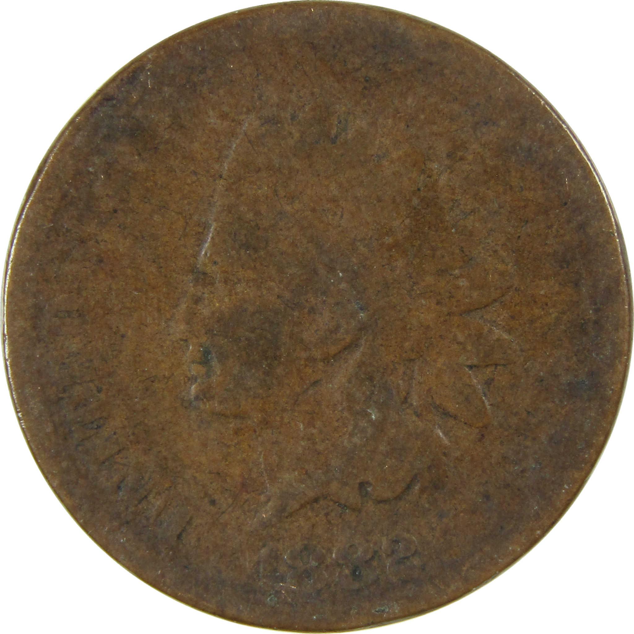 1882 Indian Head Cent G Good Penny 1c Coin SKU:I27044