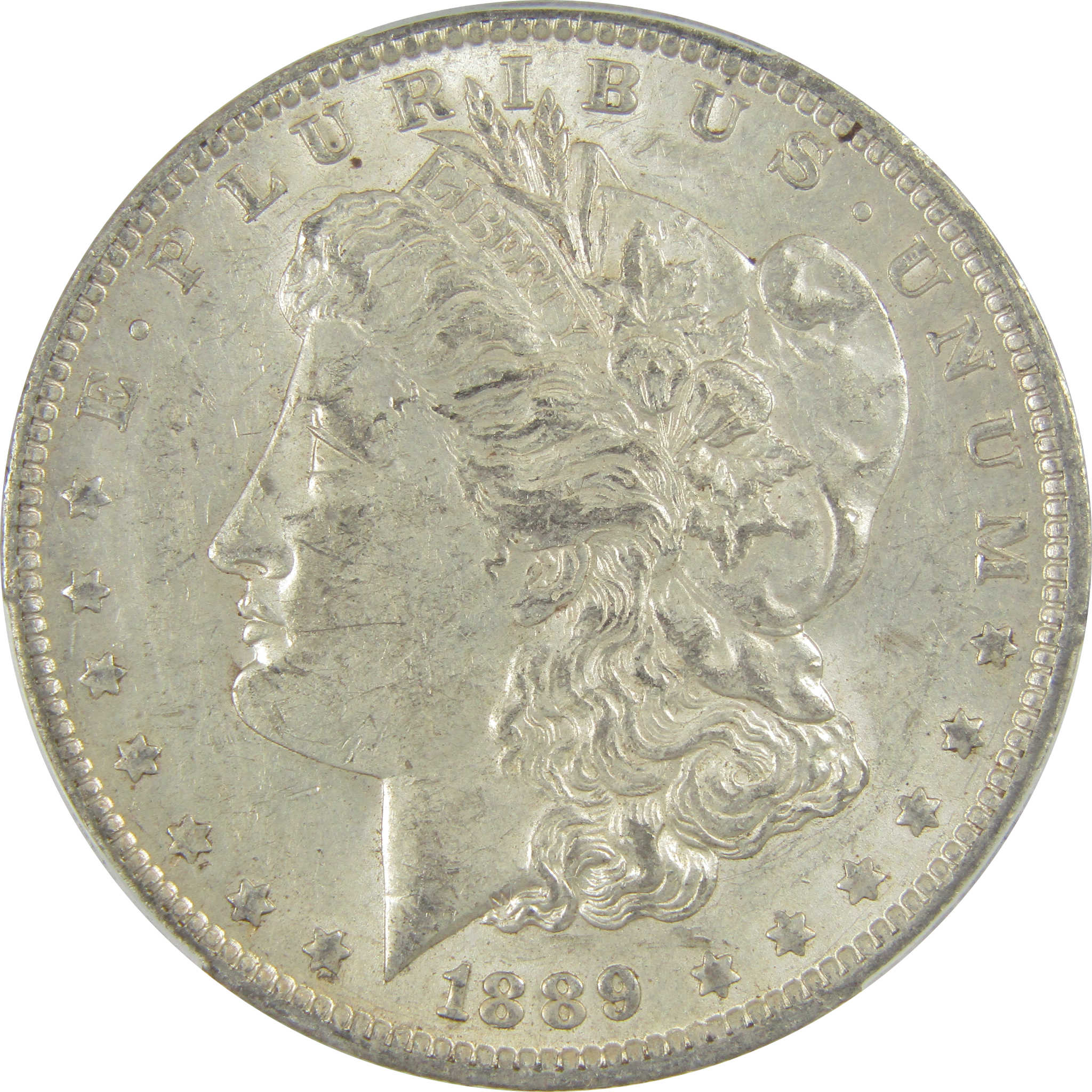 1889 O Morgan Dollar AU 58 PCGS Silver $1 Coin SKU:I19600 - Morgan coin - Morgan silver dollar - Morgan silver dollar for sale - Profile Coins & Collectibles