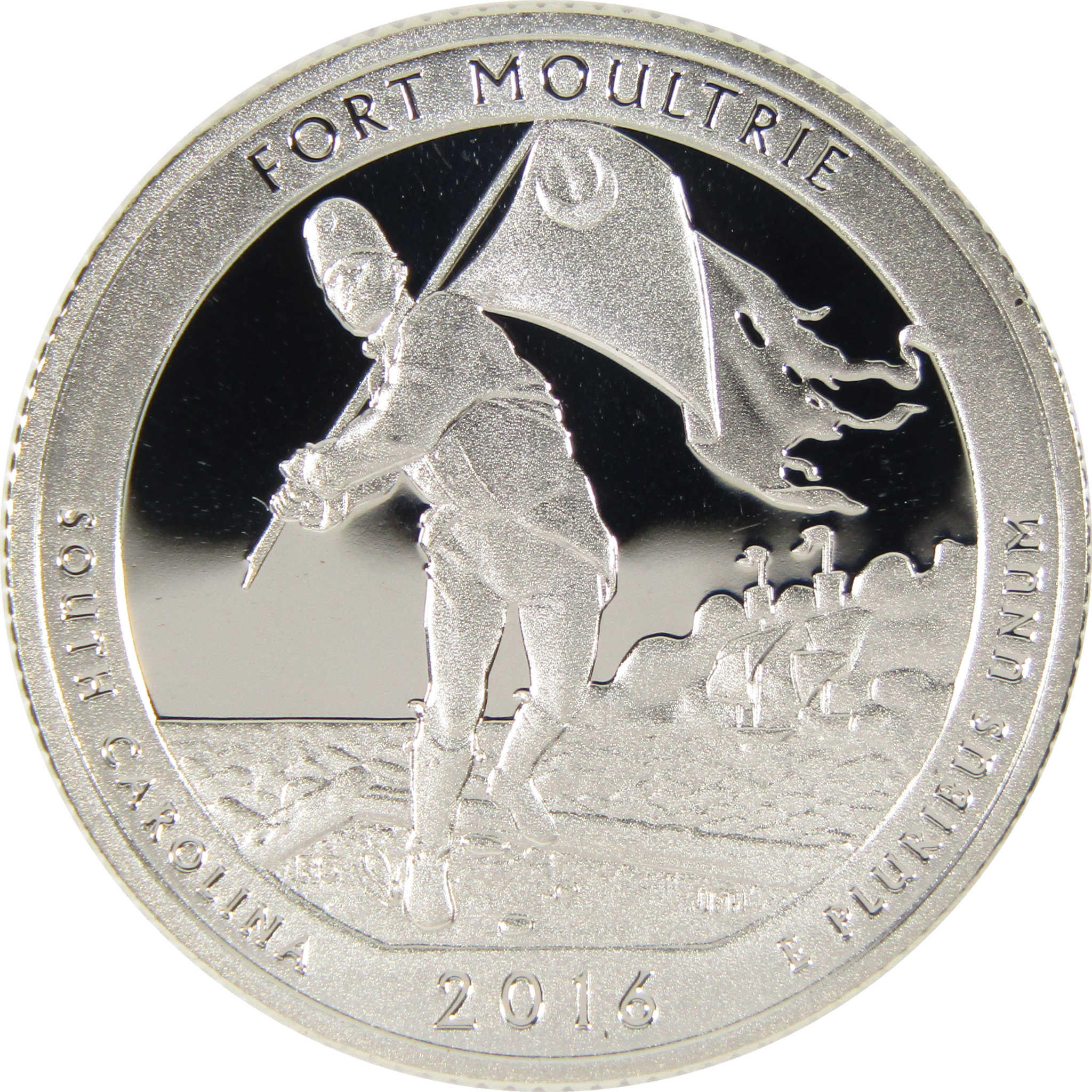 2016 S Fort Moultrie National Monument Quarter Silver Proof 25c Coin