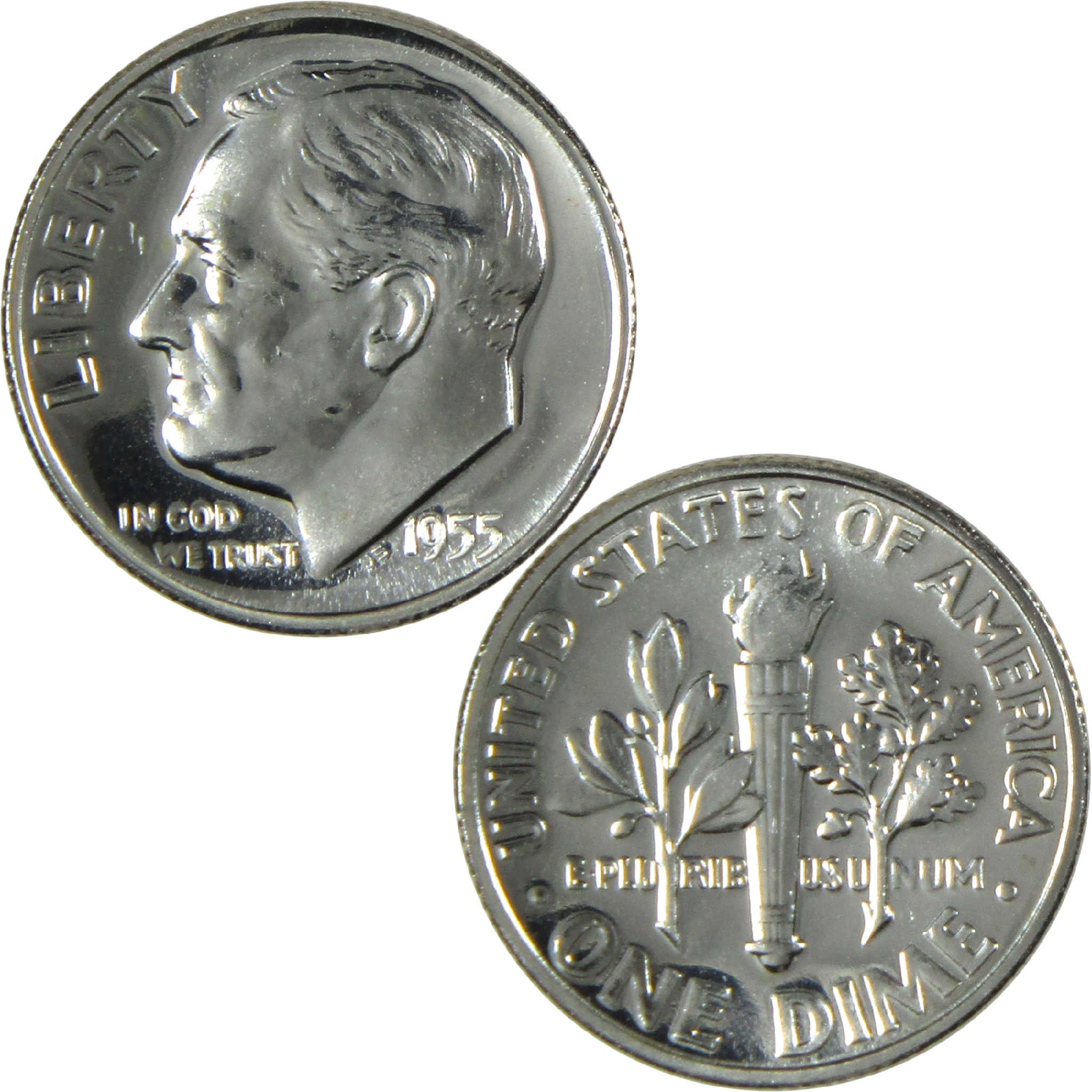 1955 Roosevelt Silver Dime Proof 10c Coin Collectible