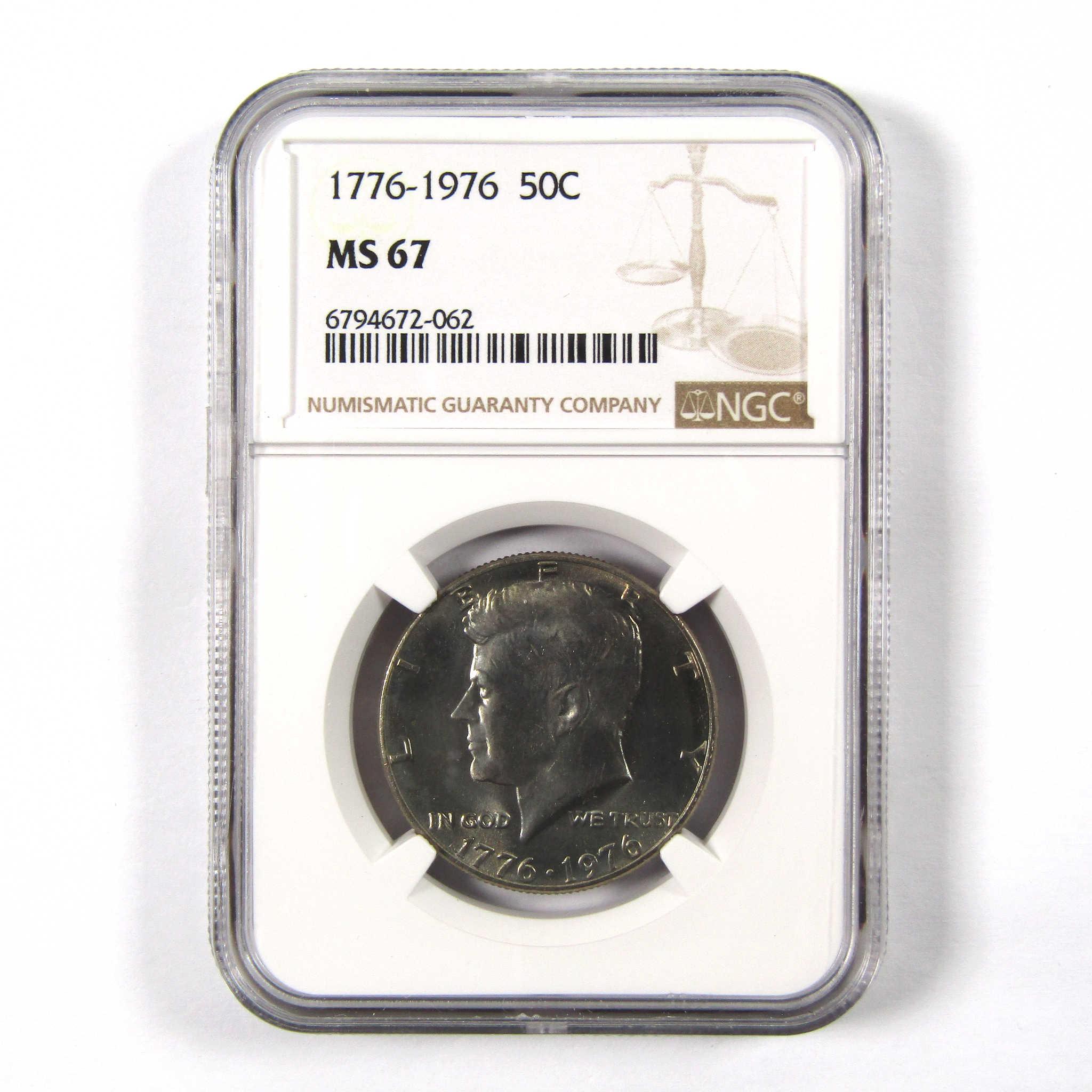 1976 Kennedy Bicentennial 50c MS 67 NGC Clad Unc SKU:I9816