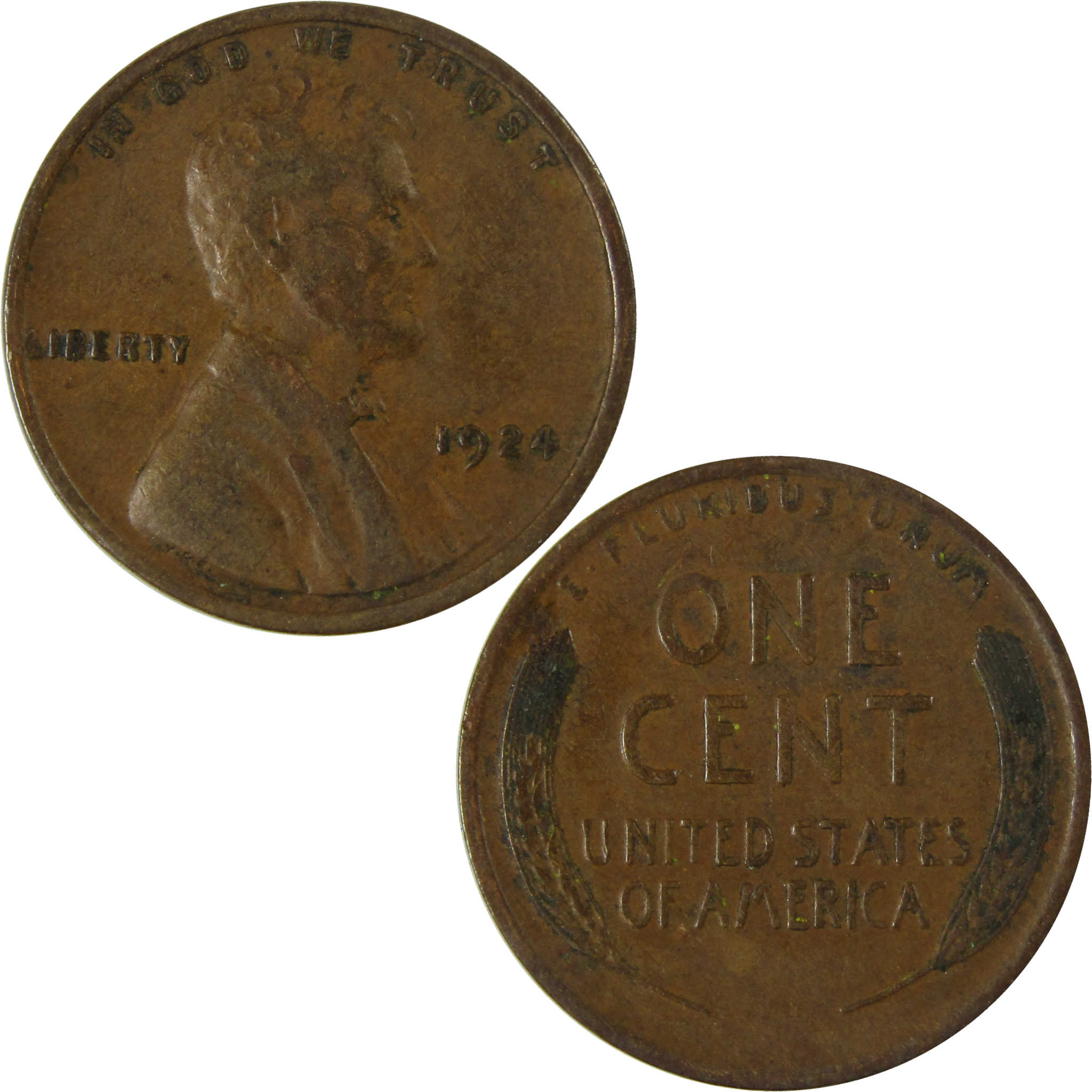 1924 Lincoln Wheat Cent VF Very Fine Penny 1c Coin SKU:I26737