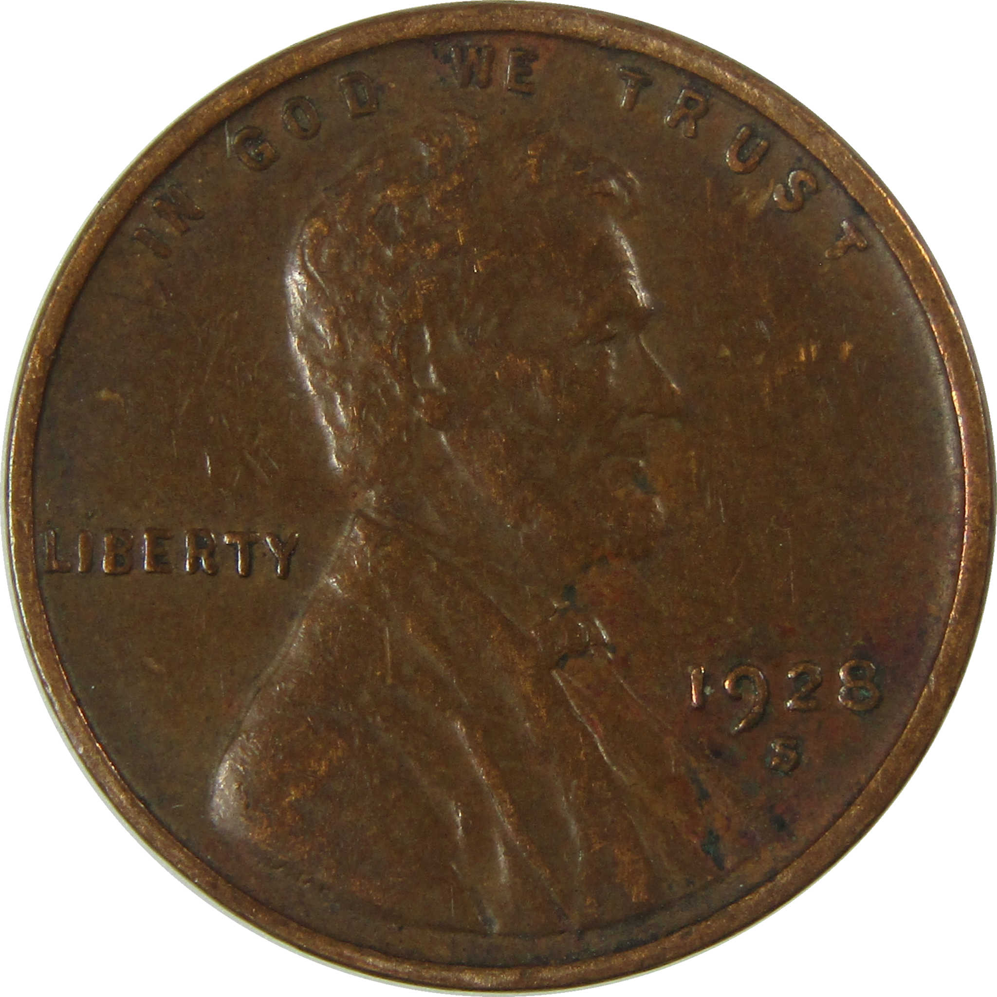 1928 S Lincoln Wheat Cent VF Very Fine Penny 1c Coin SKU:I26686
