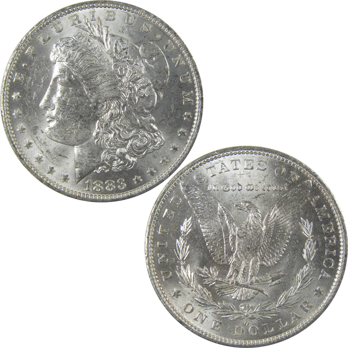 1883 O Morgan Silver Dollar Uncirculated Mint State $1 Coin SKU:I24832 - Morgan coin - Morgan silver dollar - Morgan silver dollar for sale - Profile Coins & Collectibles
